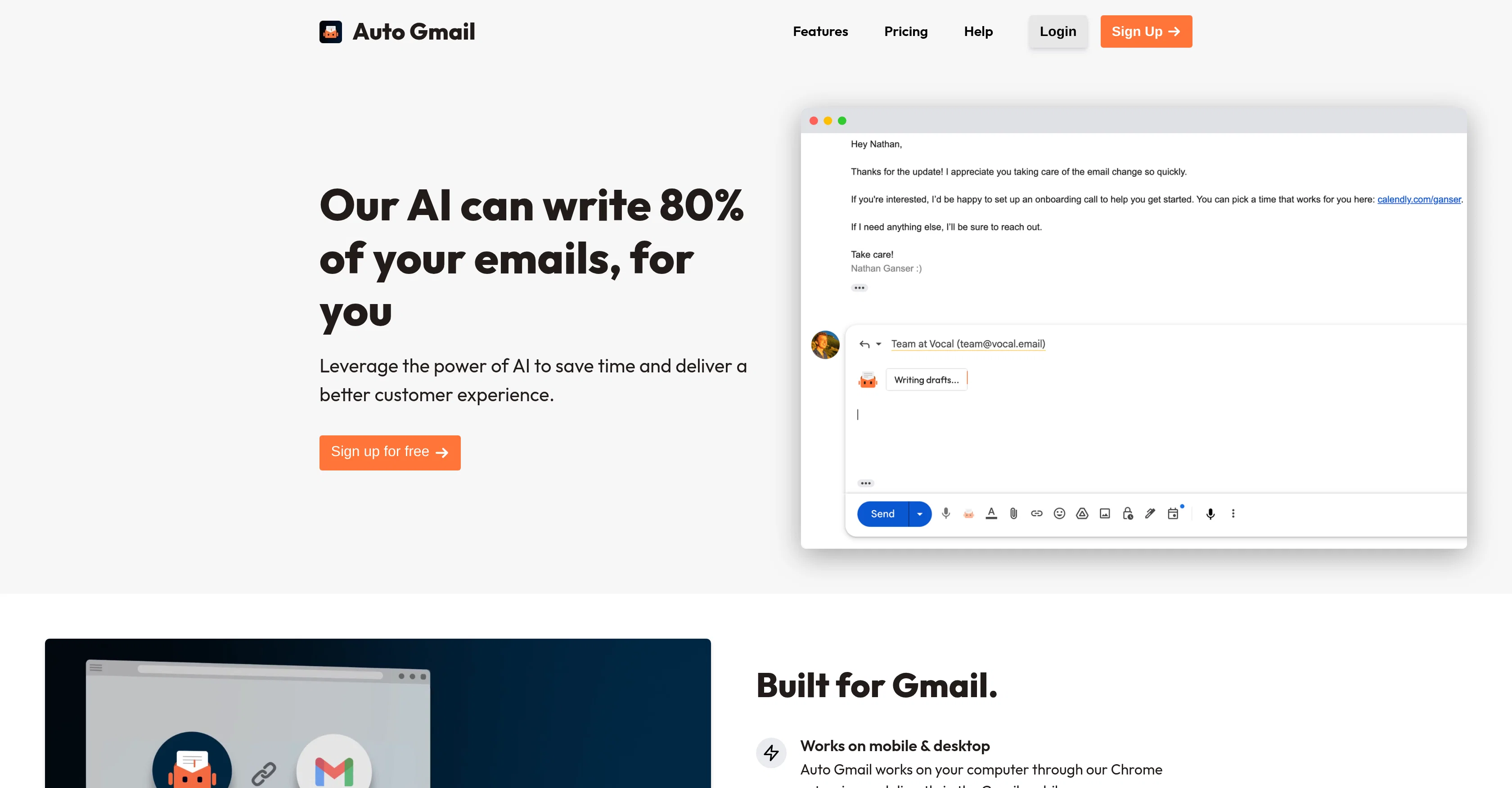 Auto Gmail screenshot