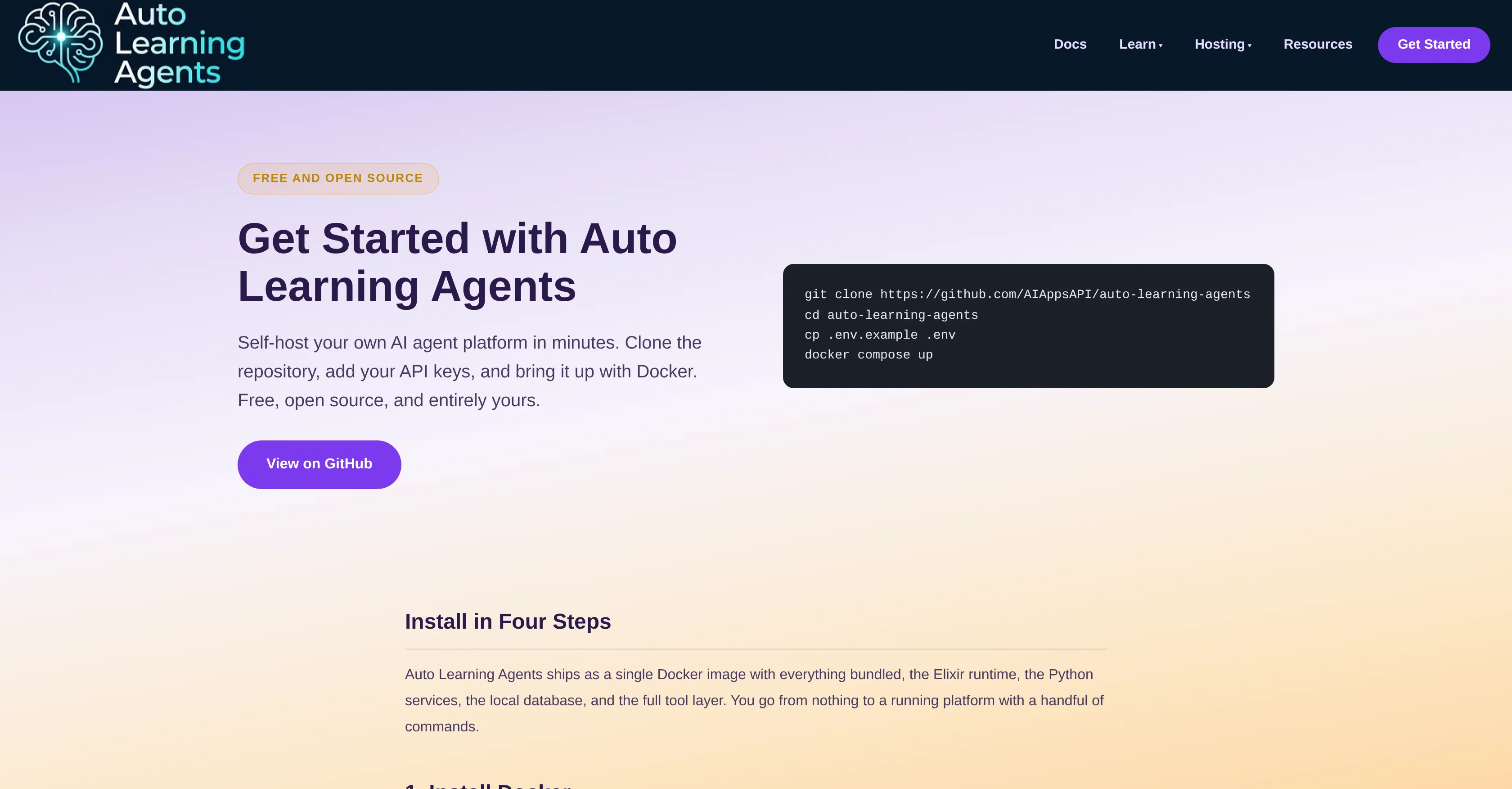Auto Learning Agents screenshot