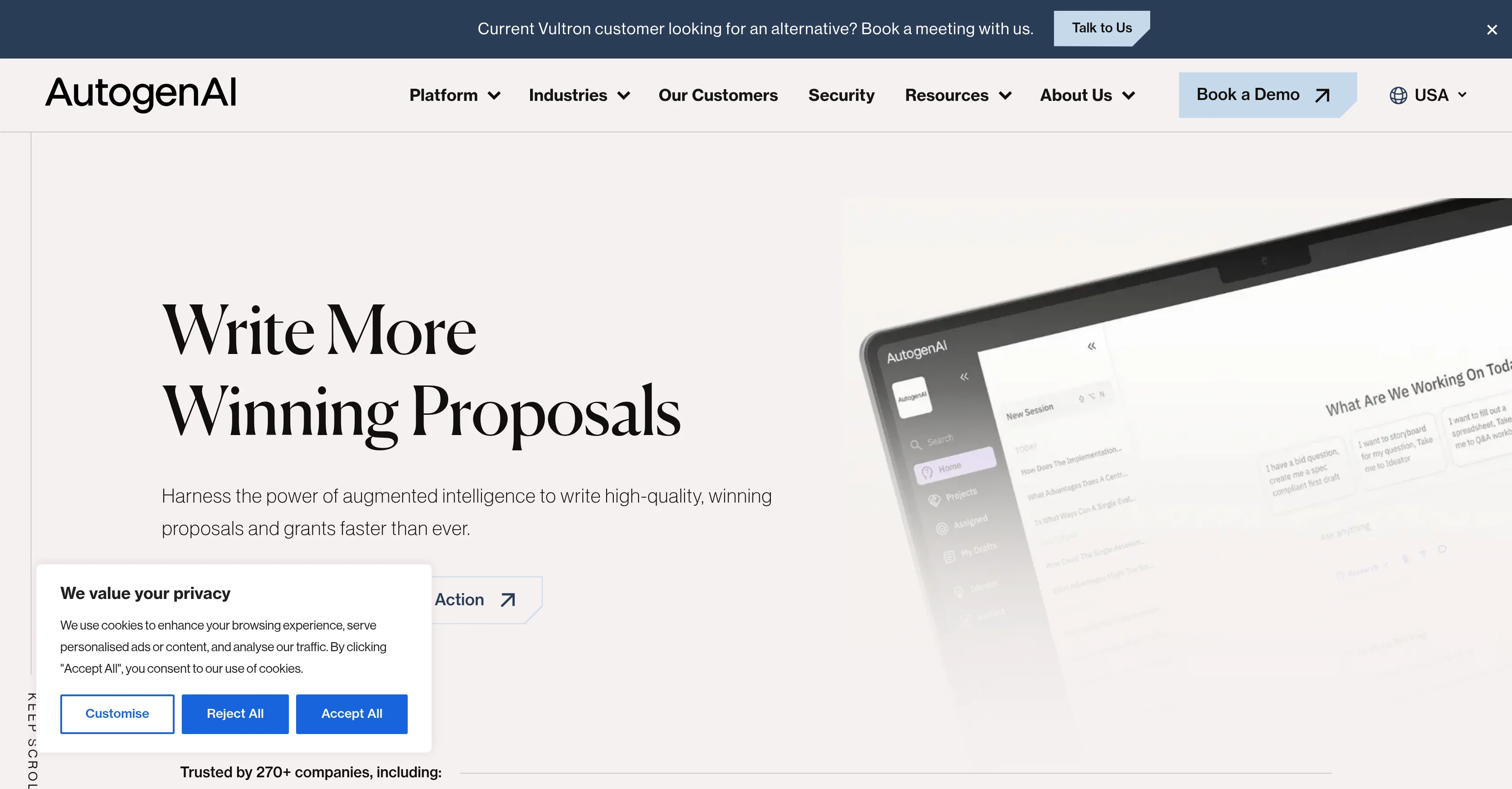 AutogenAI screenshot