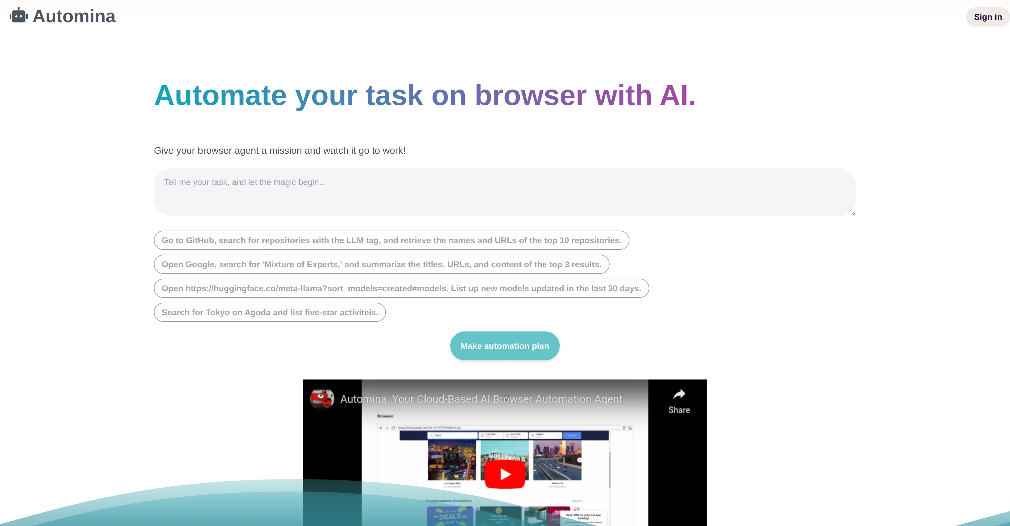 Automina screenshot