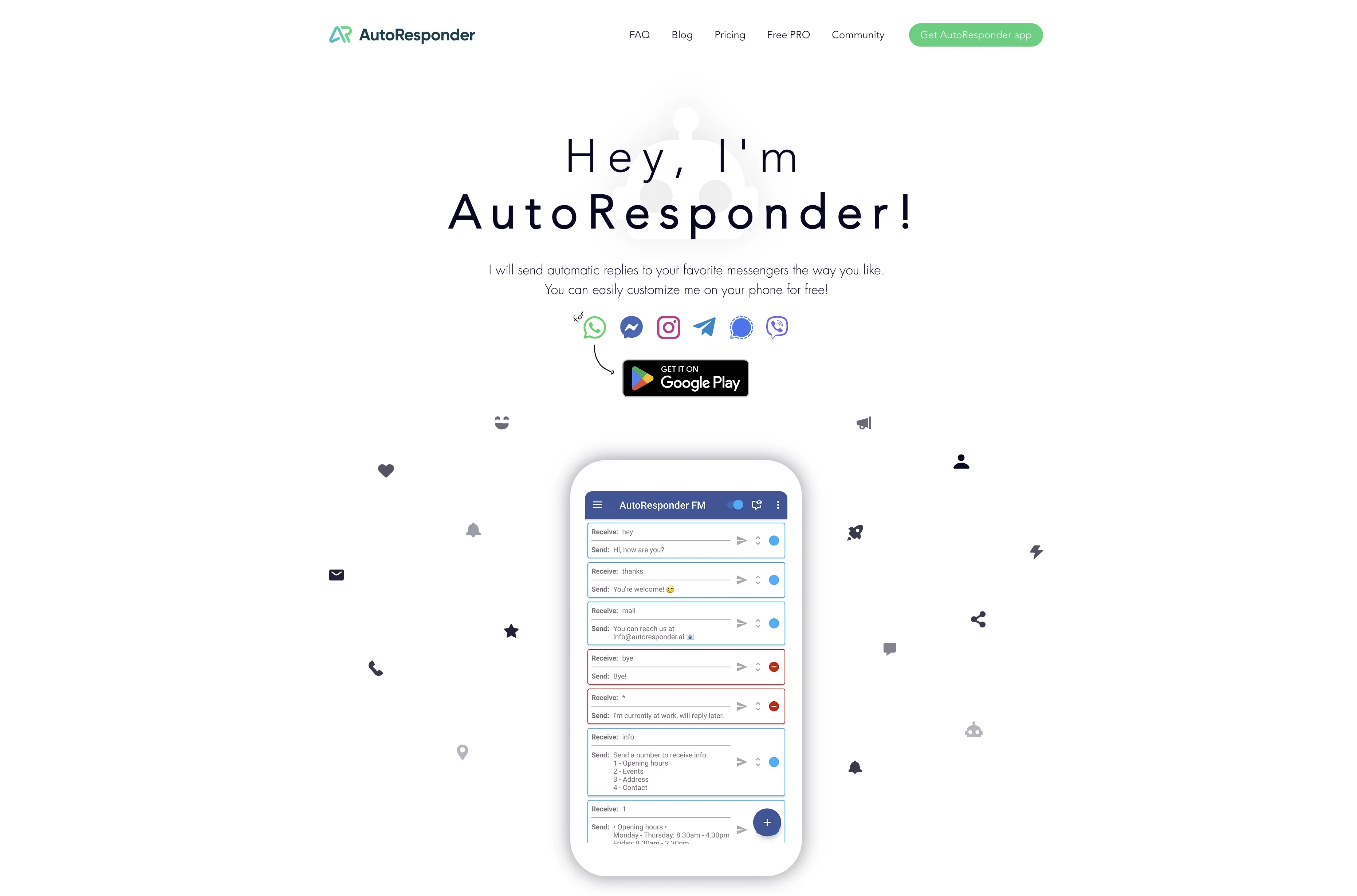 AutoResponder screenshot