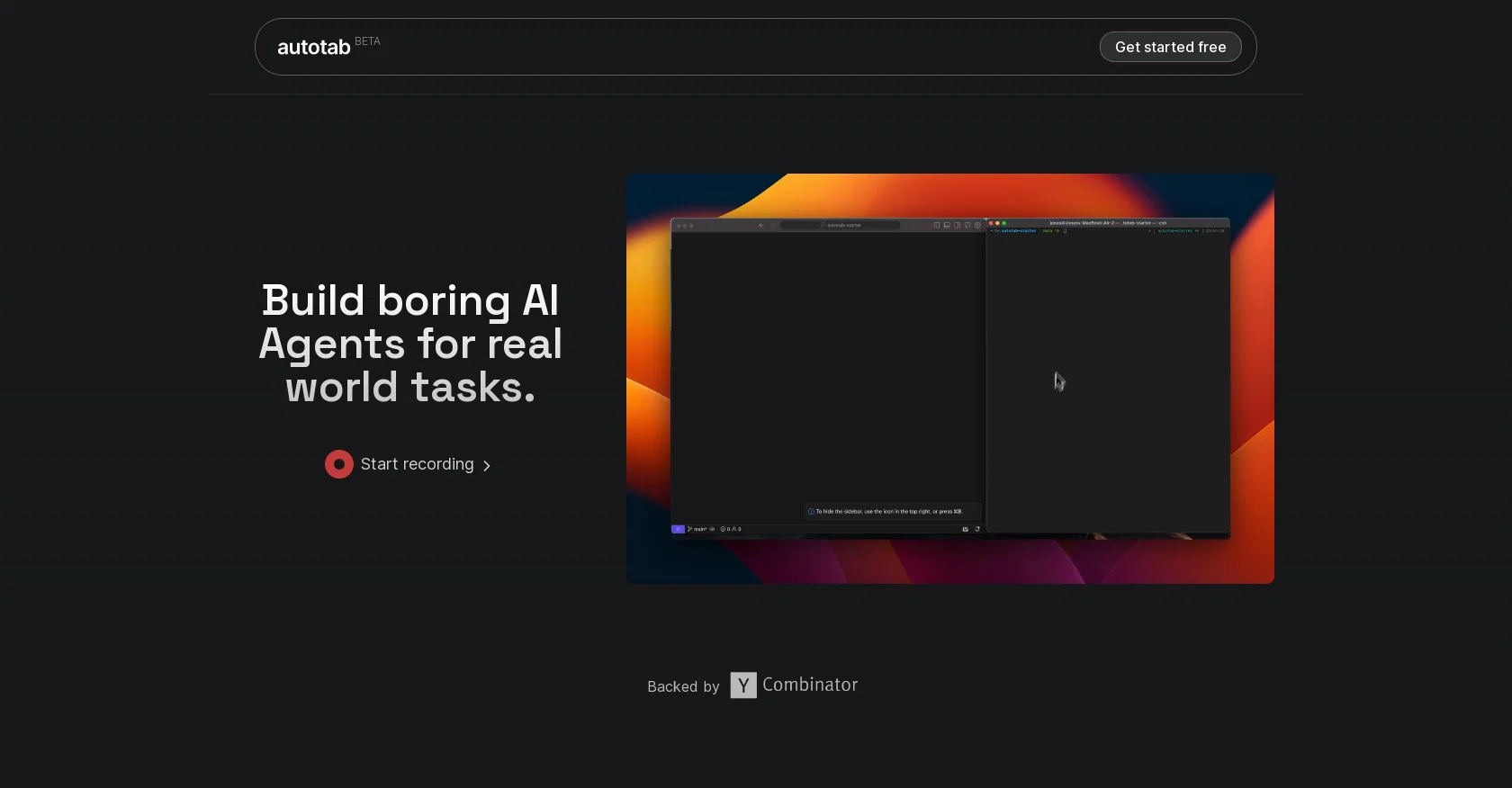 Autotab screenshot