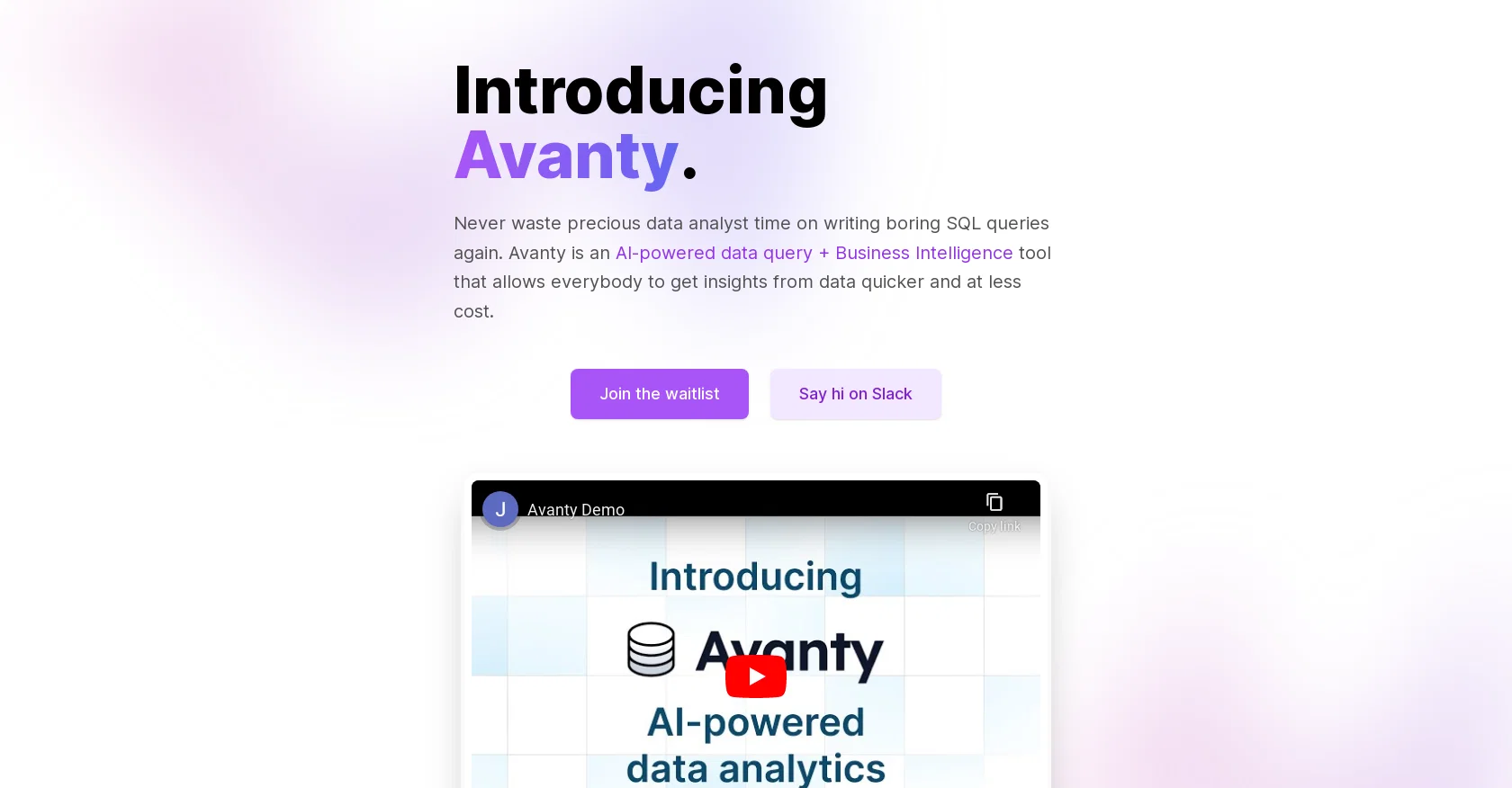 Avanty screenshot