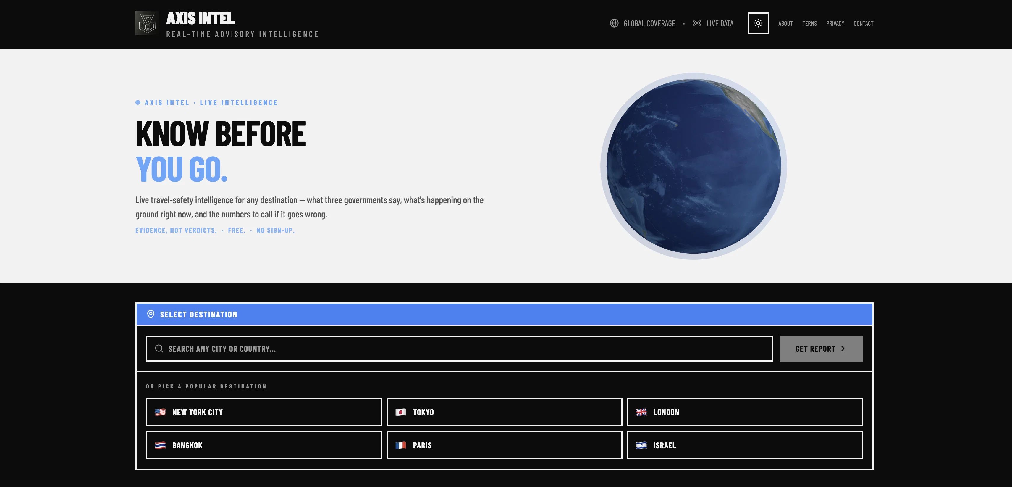 Axis Intel screenshot