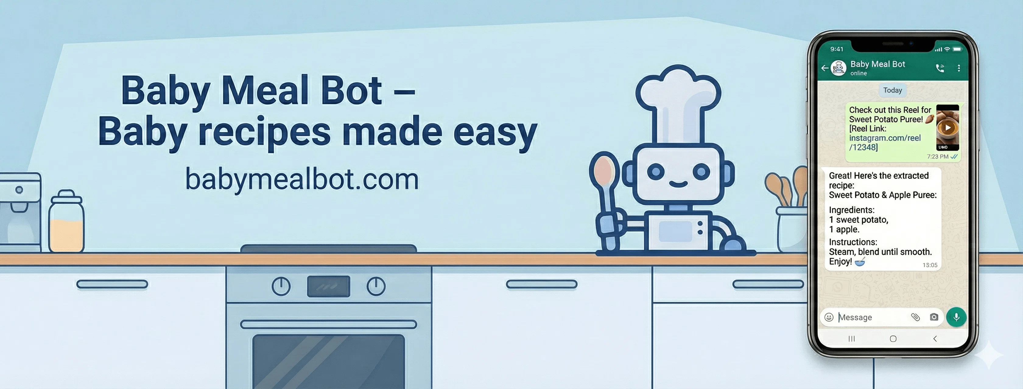 BabyMealBot screenshot