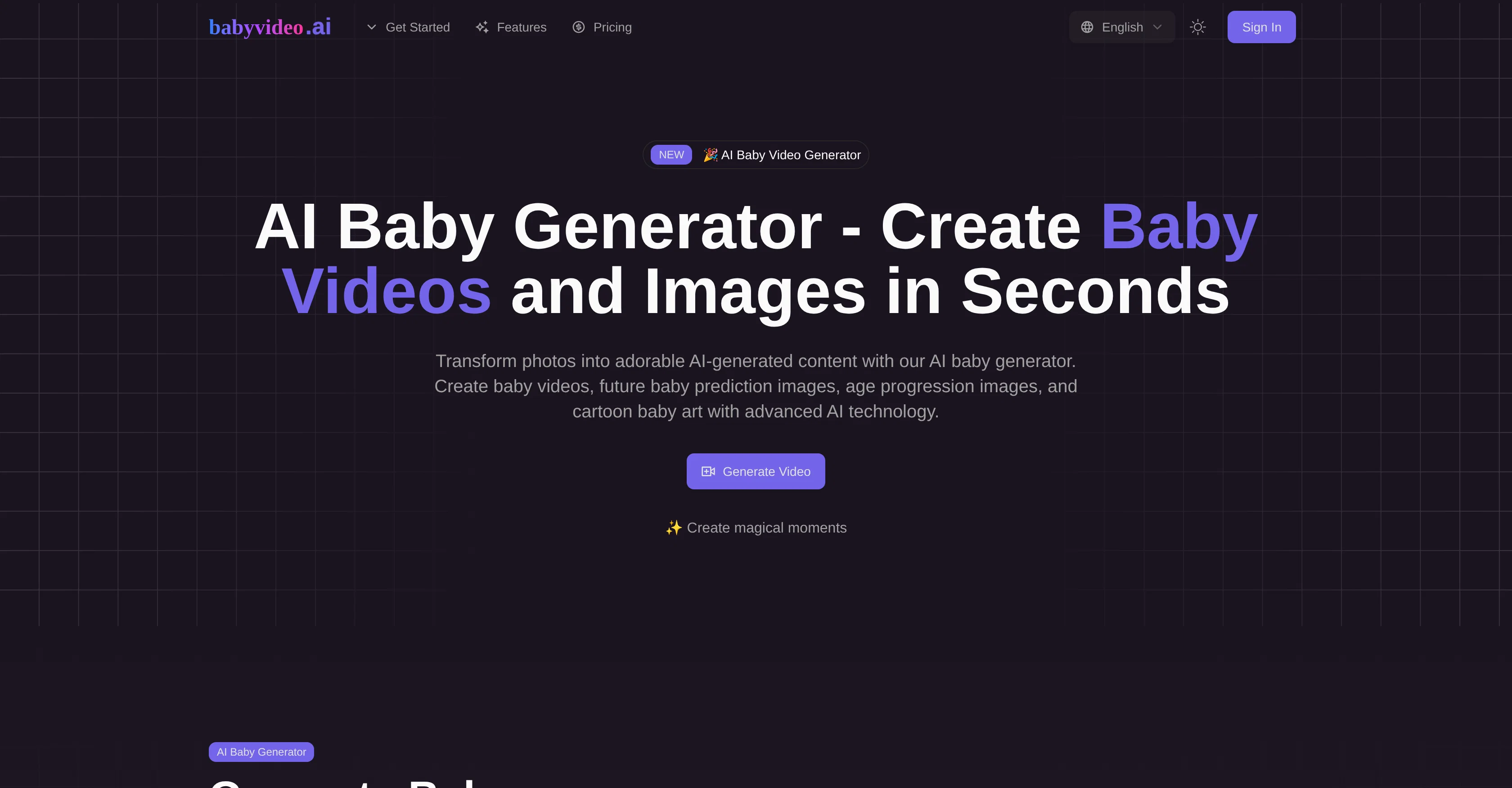 BabyVideo AI screenshot
