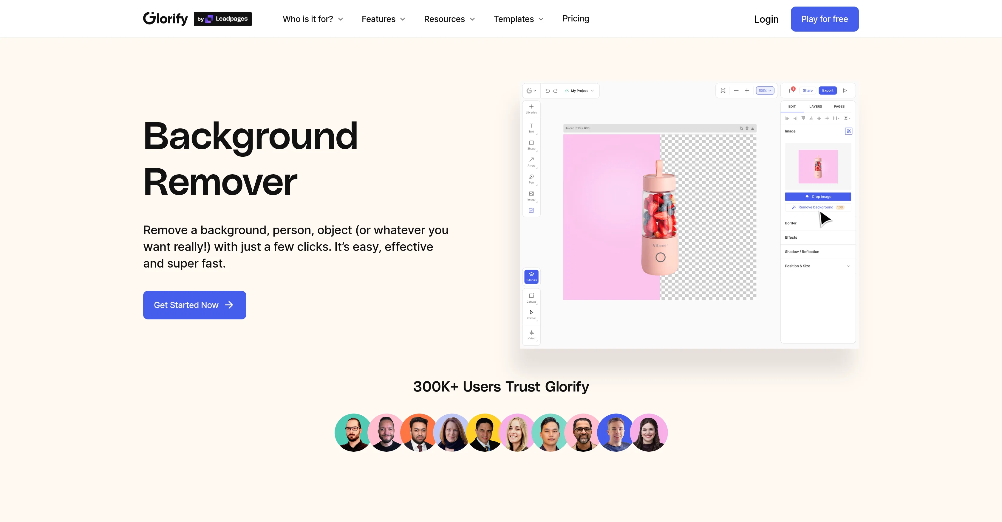 Background Remover by Glorify screenshot
