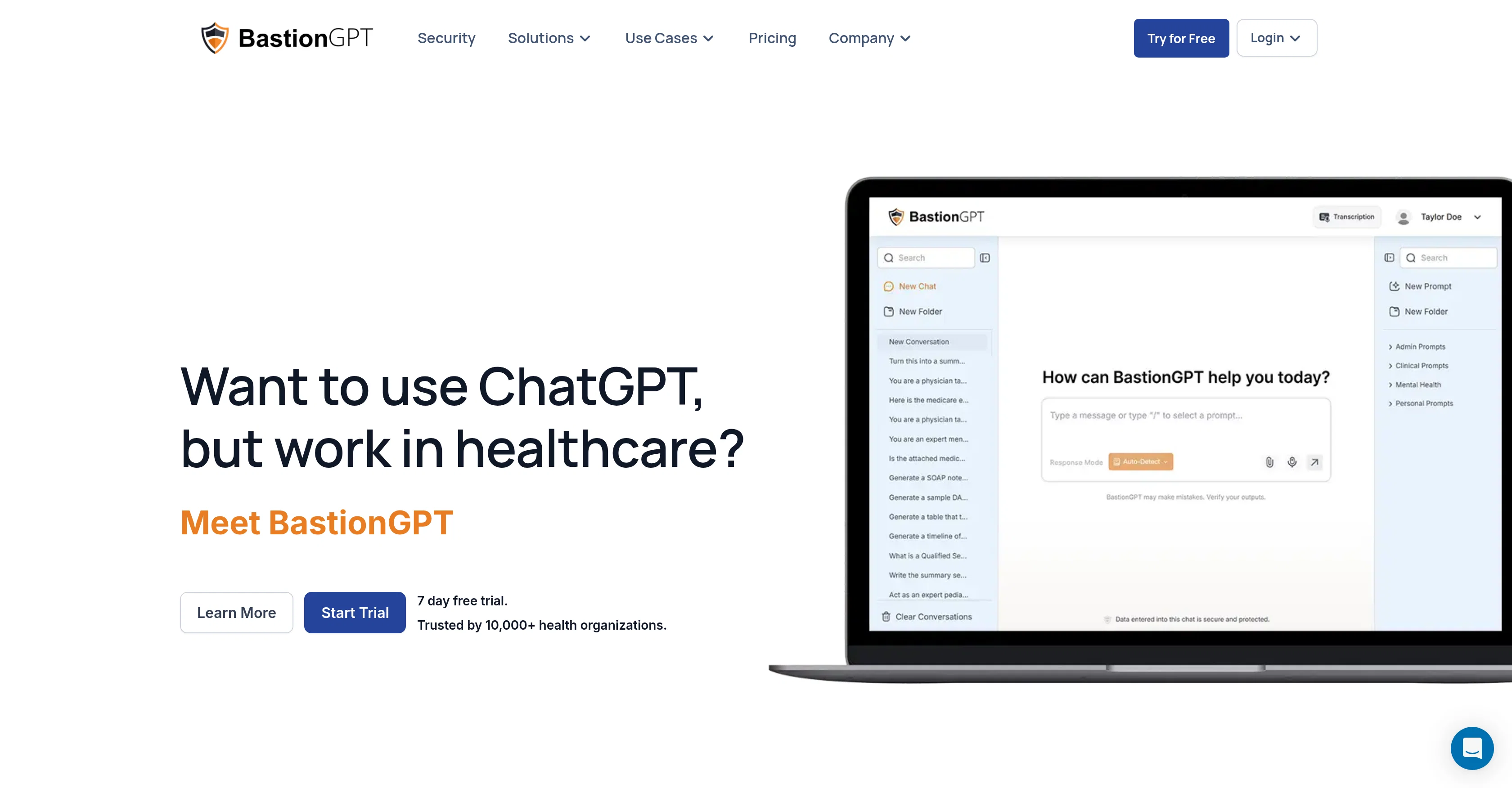 BastionGPT screenshot