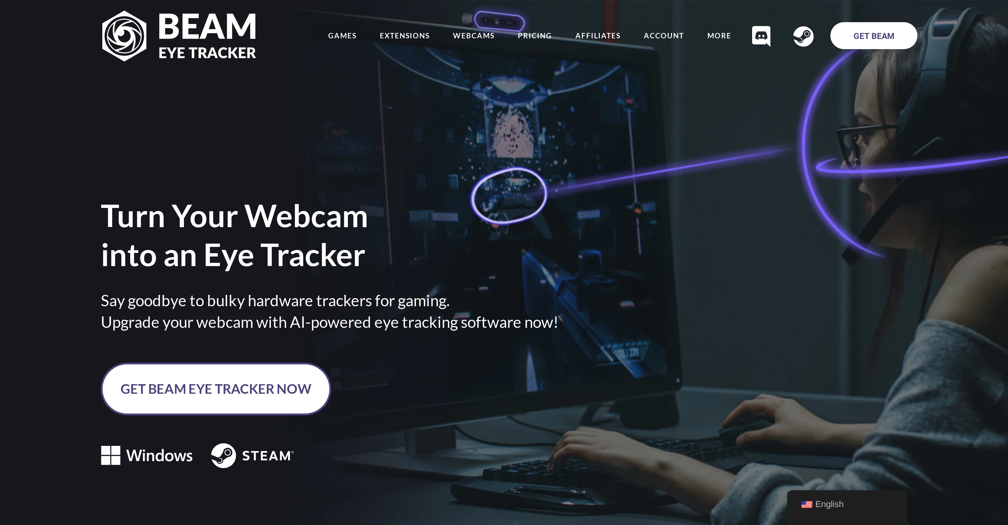 Beam Eye Tracker screenshot