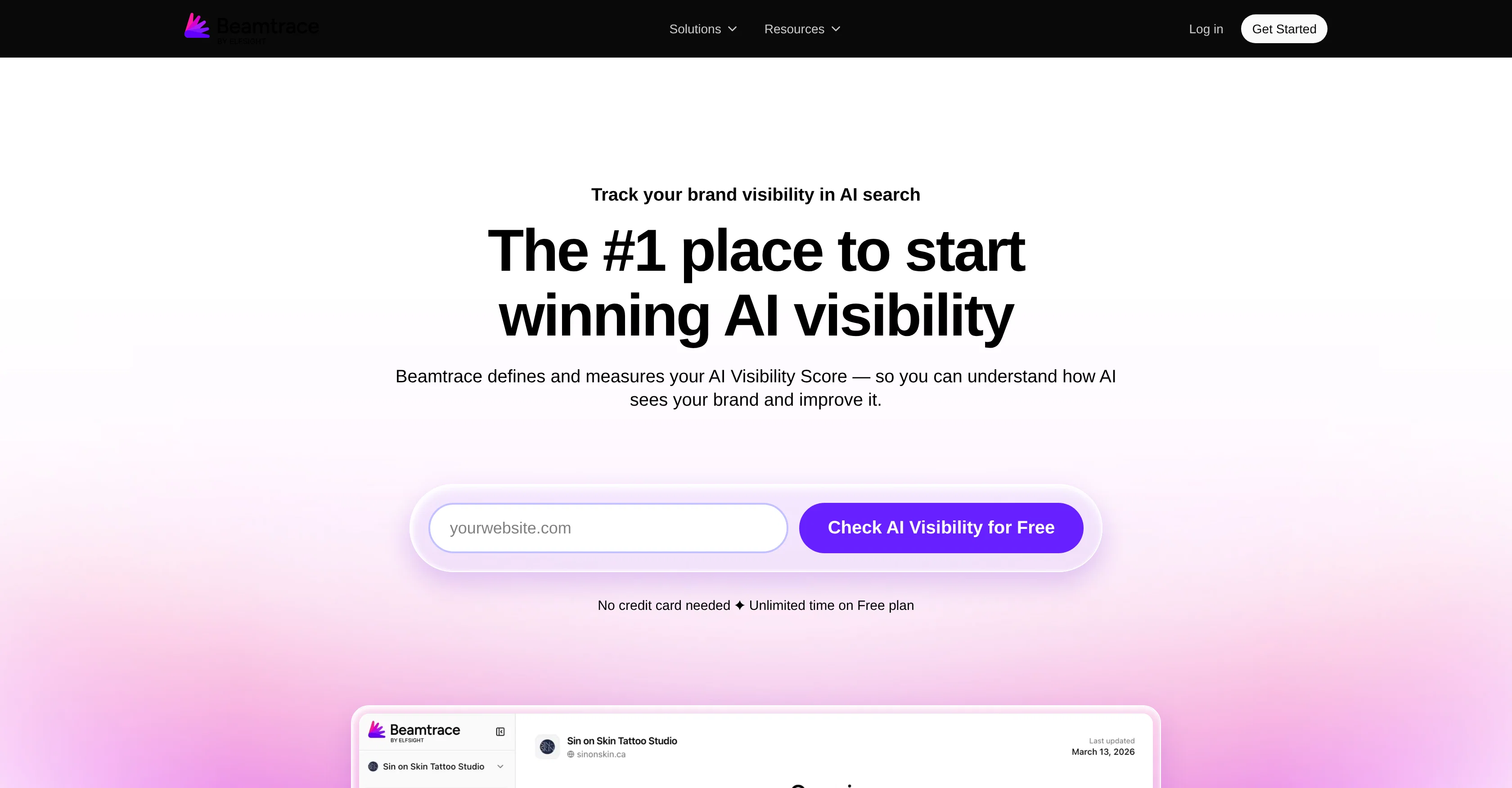 Beamtrace screenshot