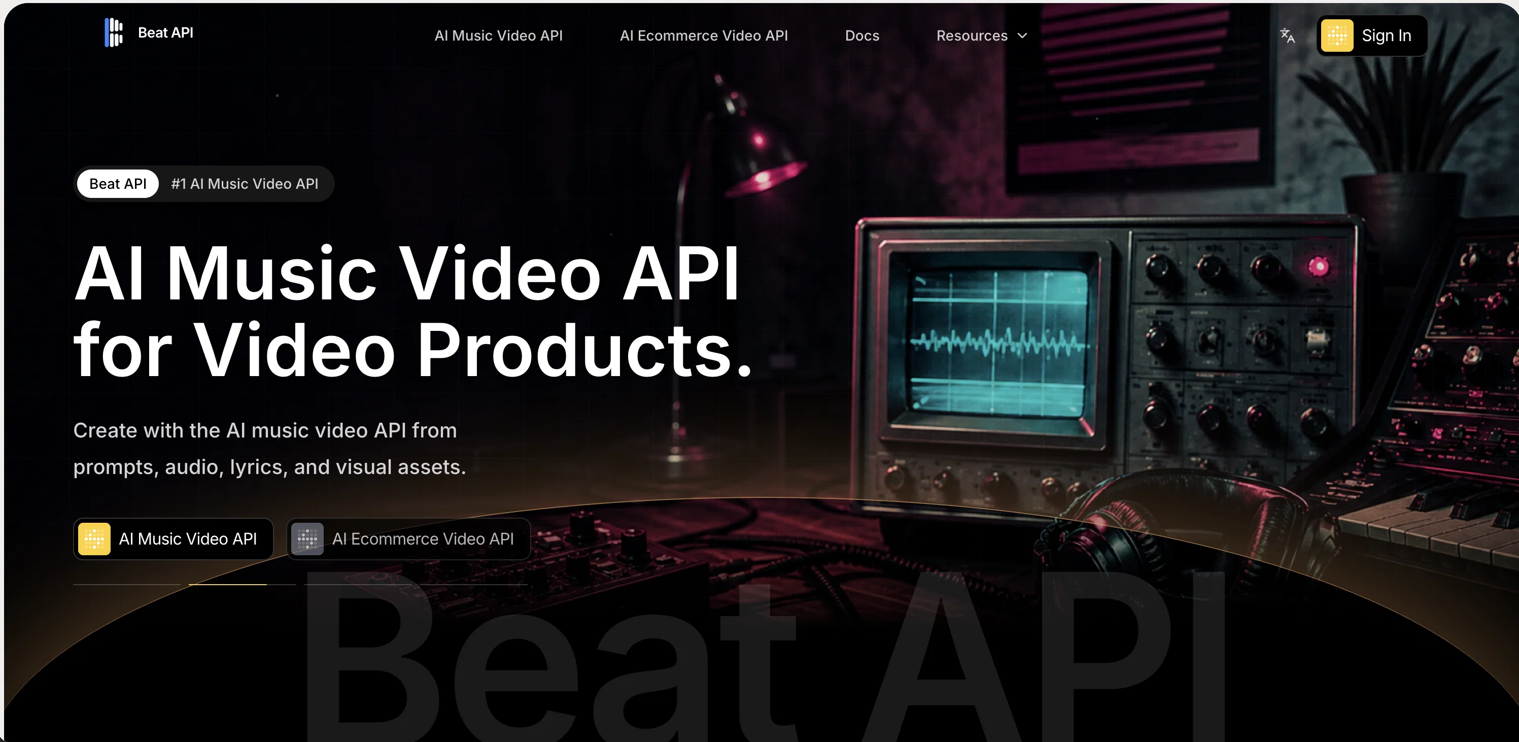 Beat API screenshot