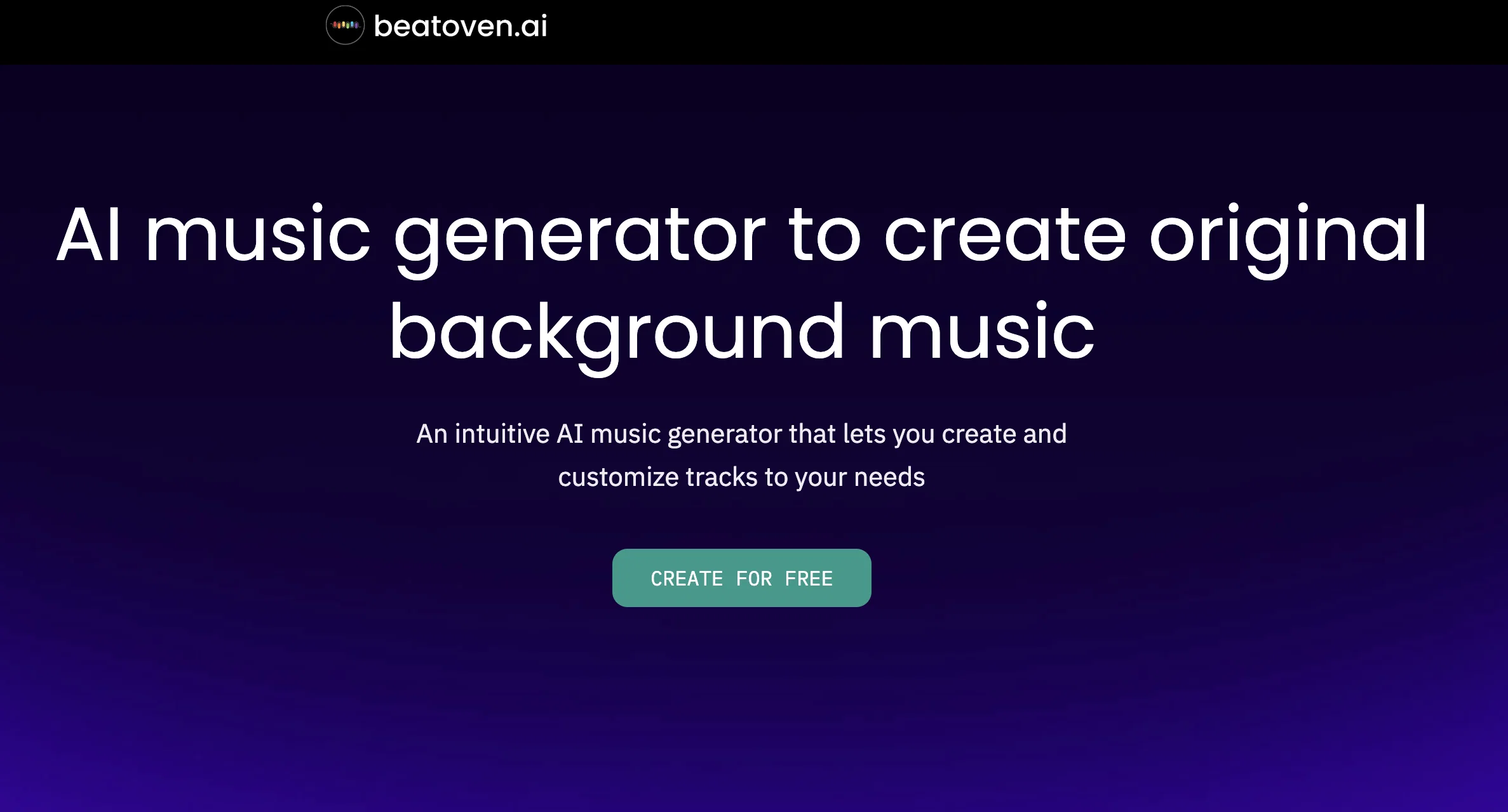 Beatoven screenshot