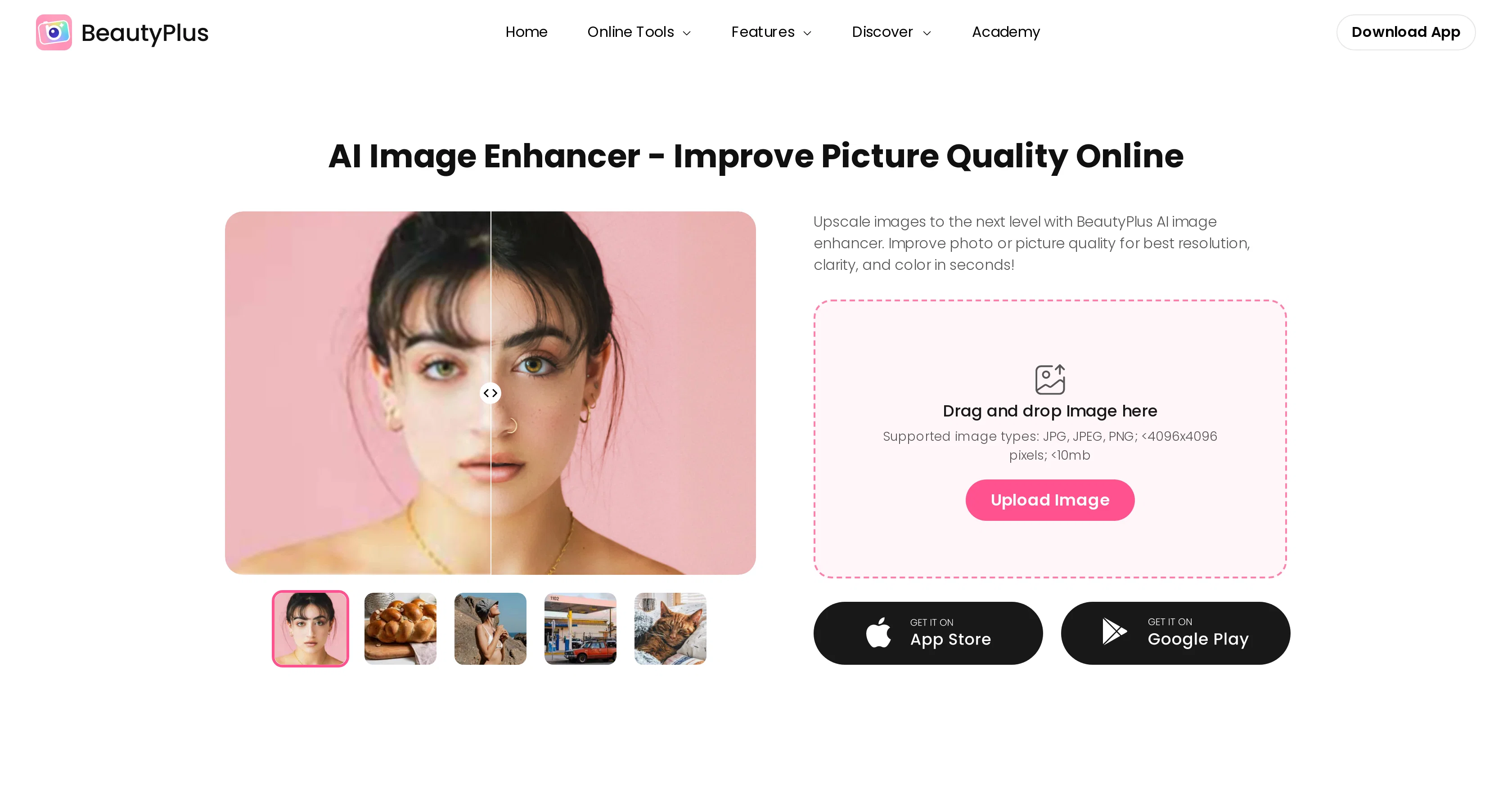 BeautyPlus AI Image Enhancer screenshot
