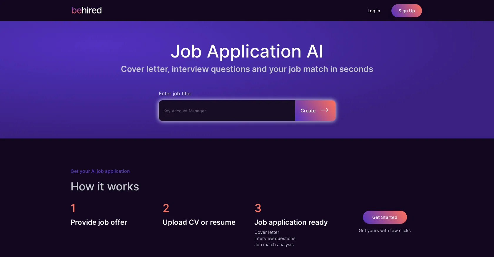 Behired screenshot