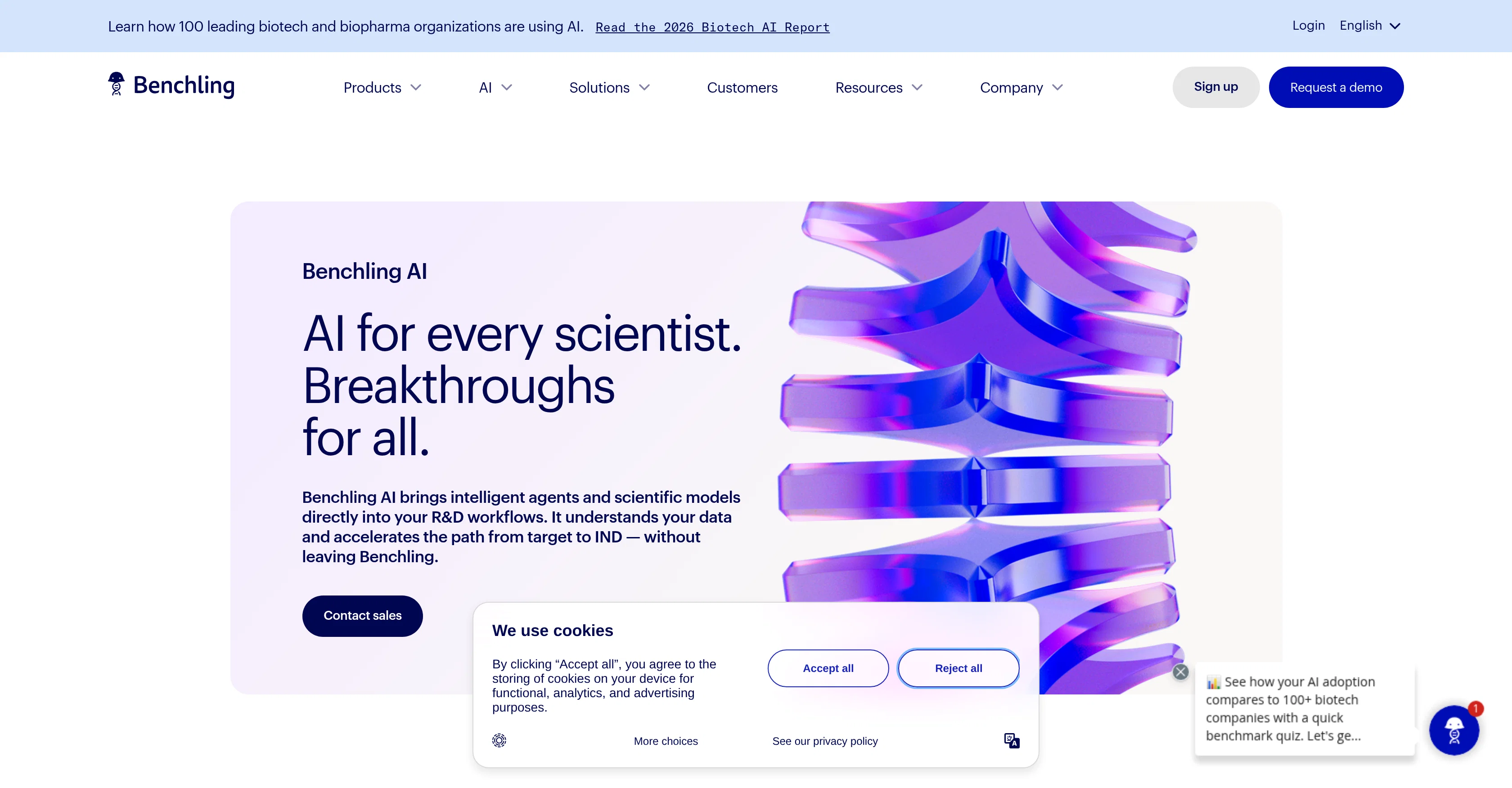 Benchling AI screenshot