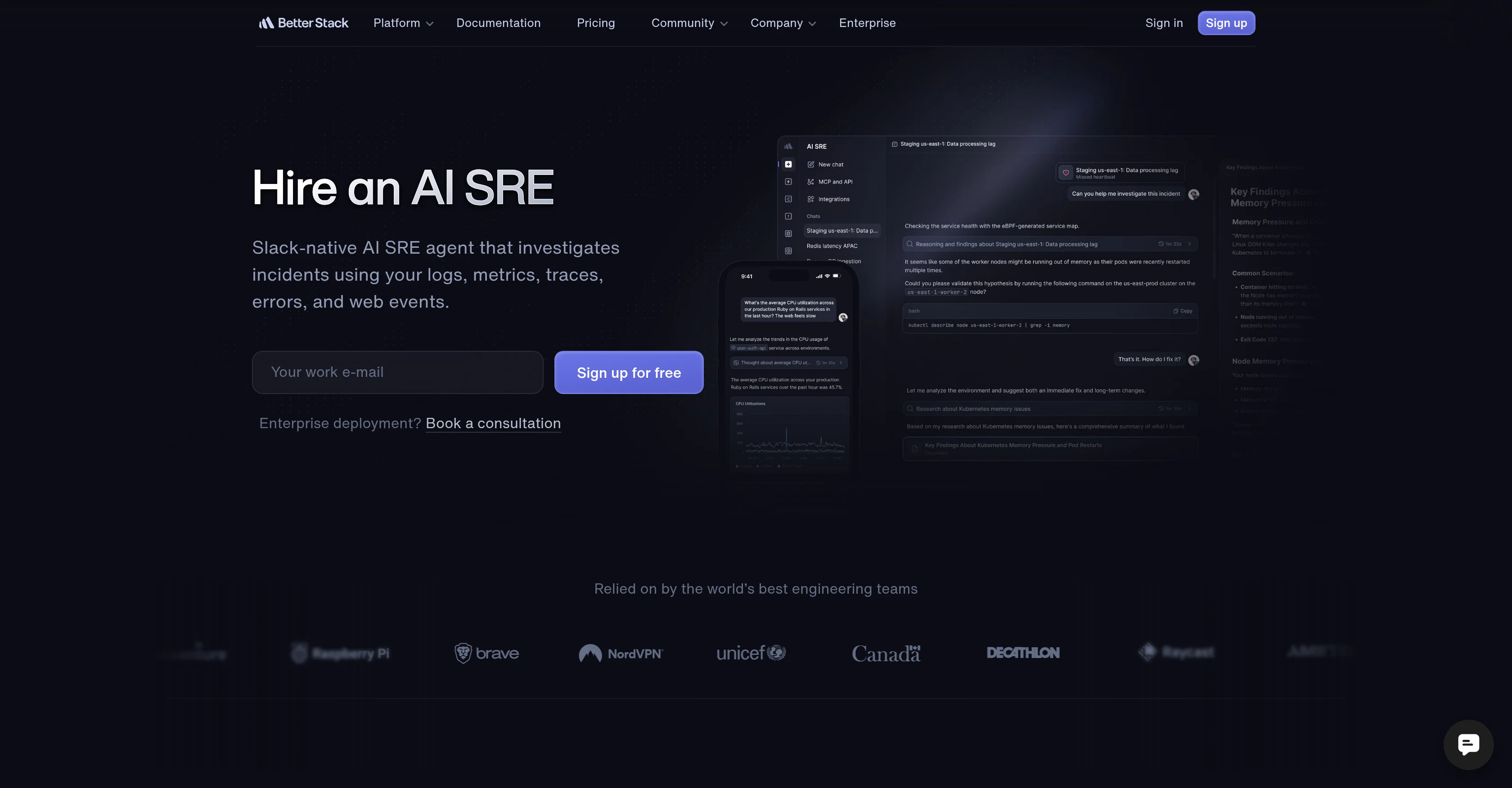 Better Stack | AI SRE Agent screenshot
