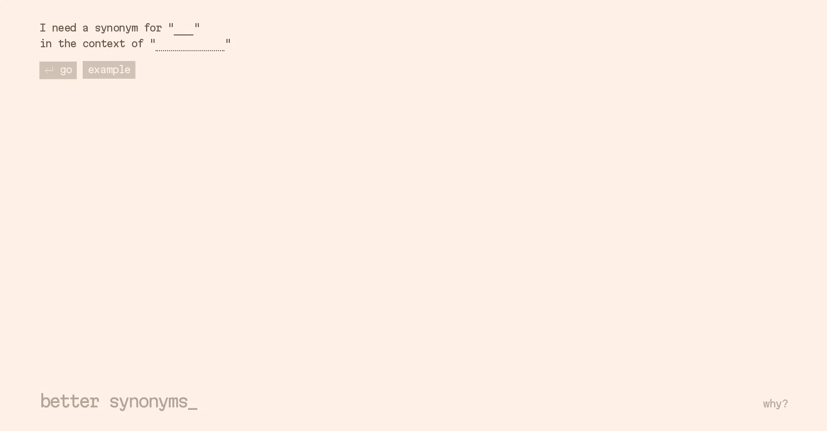 Better Synonyms screenshot