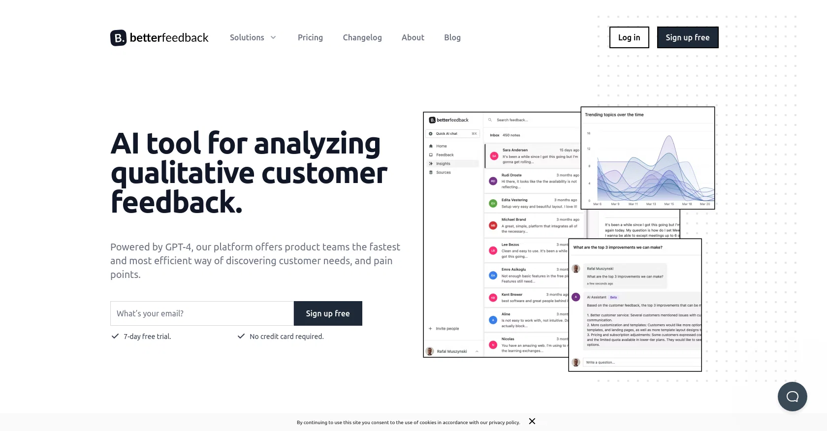 Betterfeedback screenshot