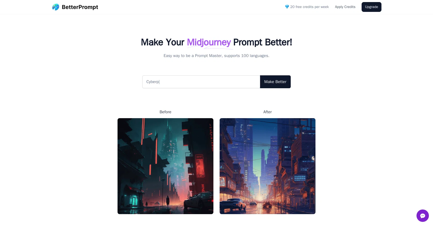 BetterPrompt screenshot