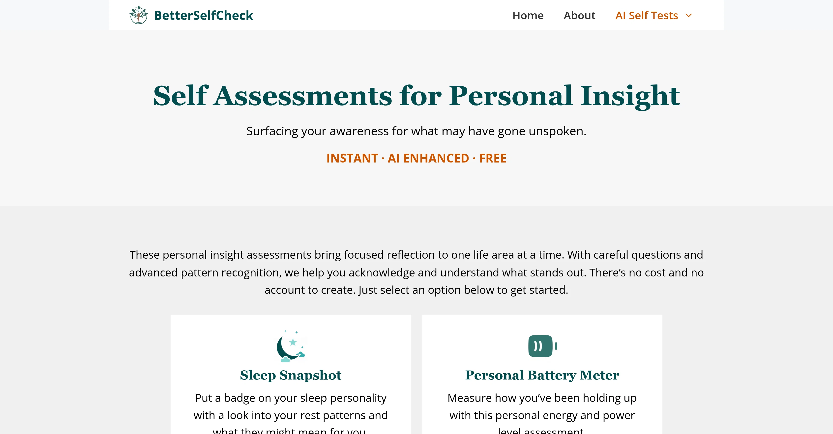 BetterSelfCheck screenshot
