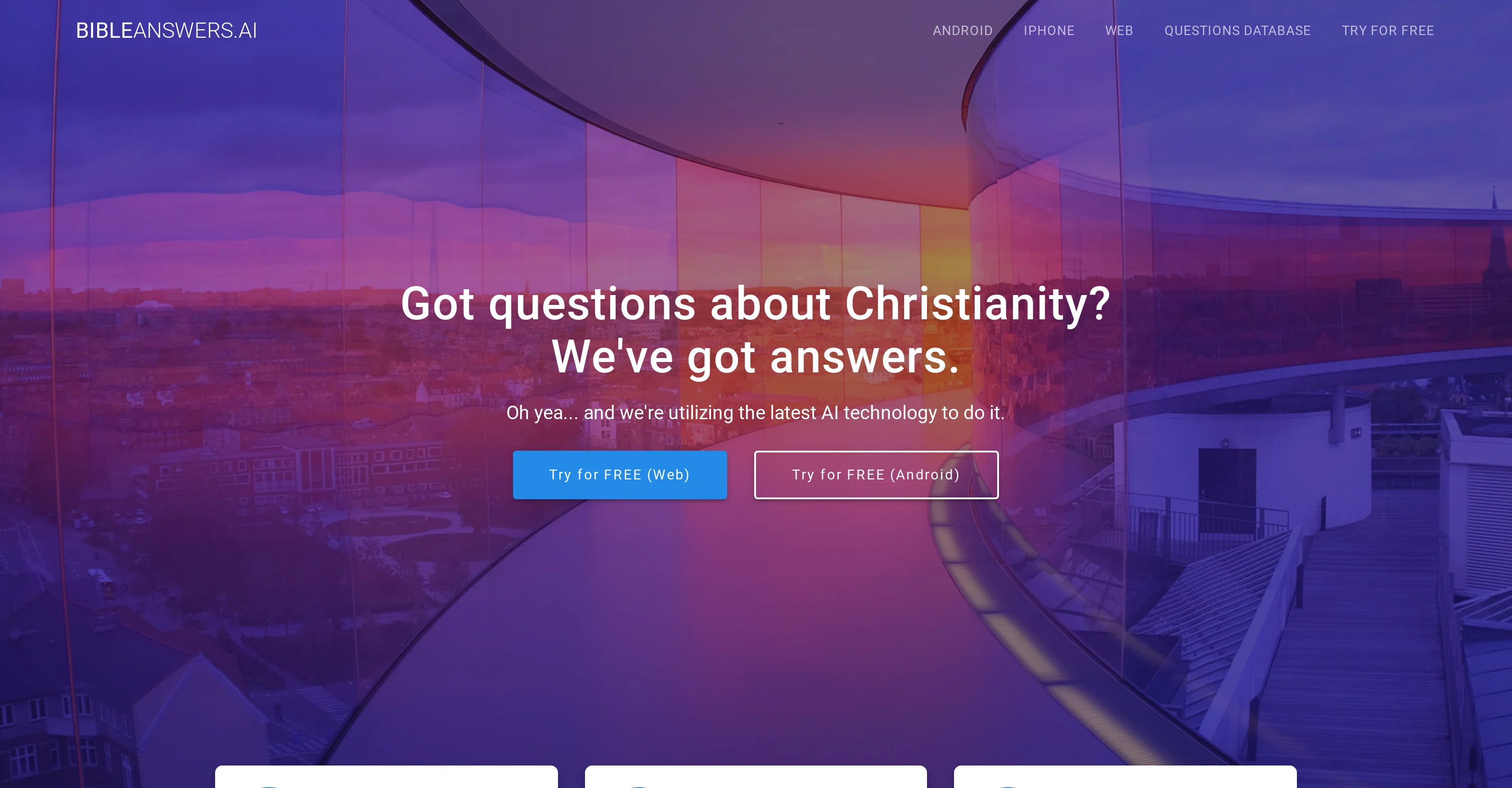 Bible Answers AI screenshot