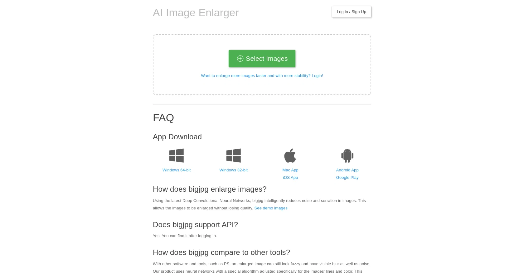 BigJpg screenshot