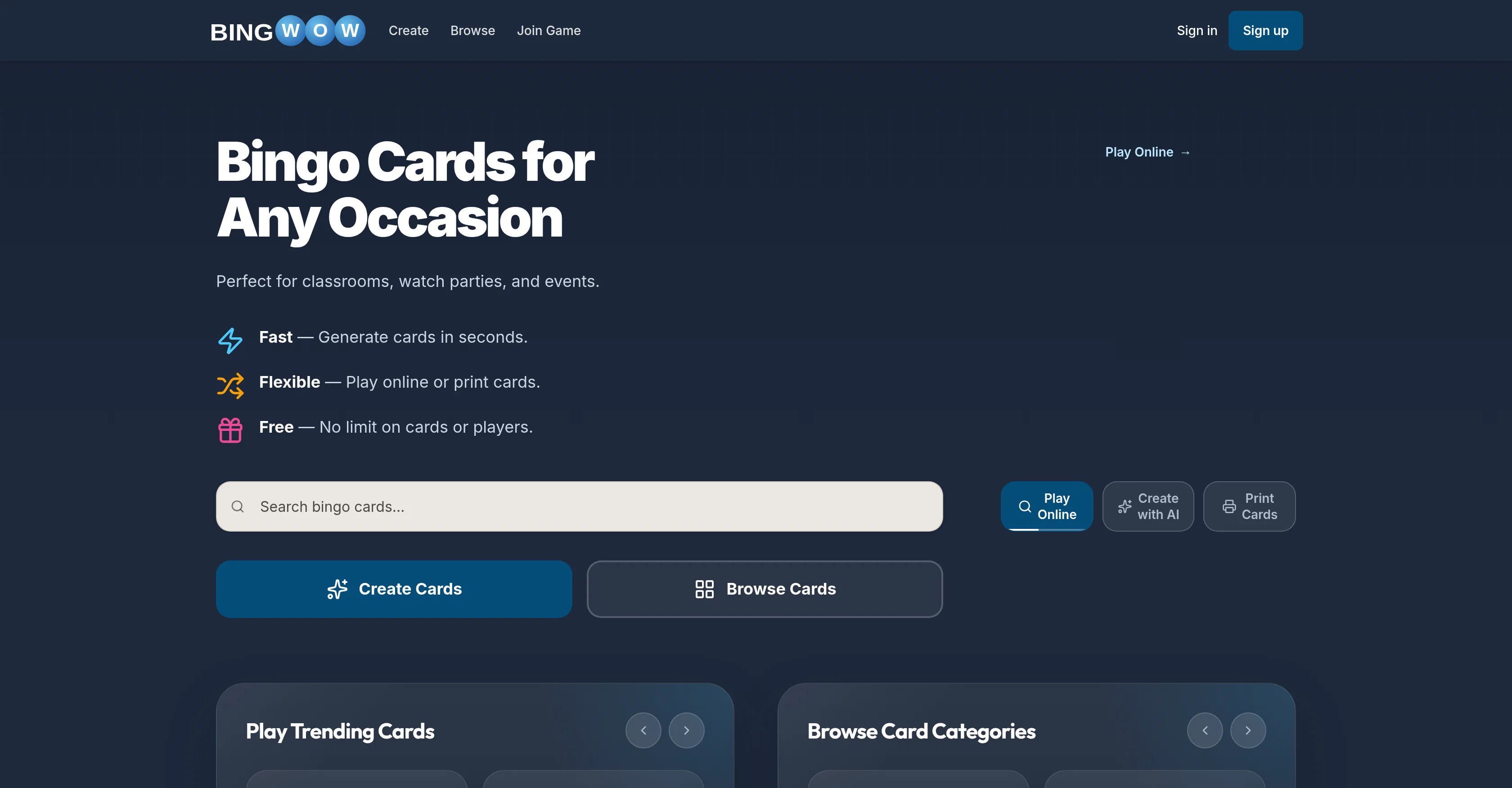 BingWow screenshot