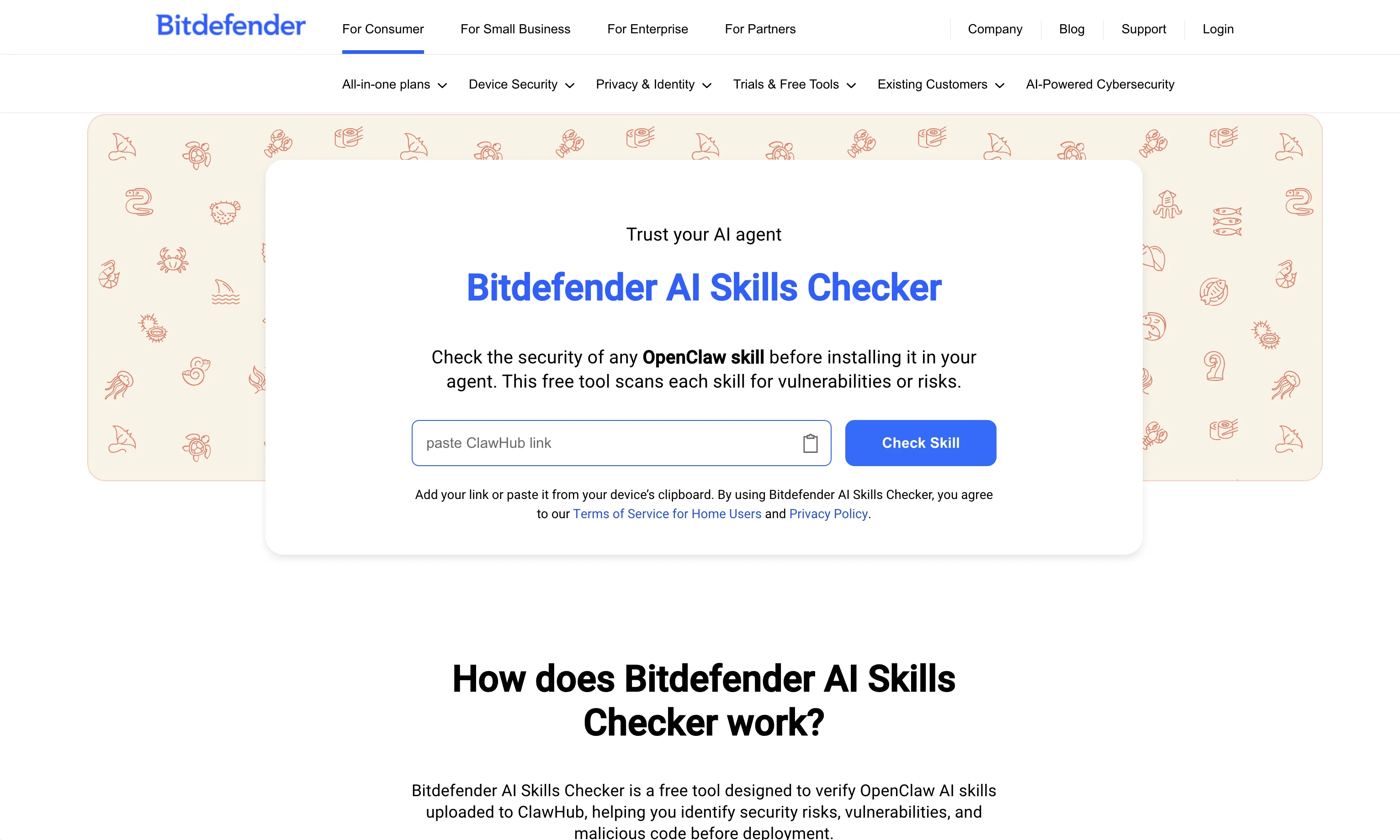 Bitdefender AI Skills Checker screenshot