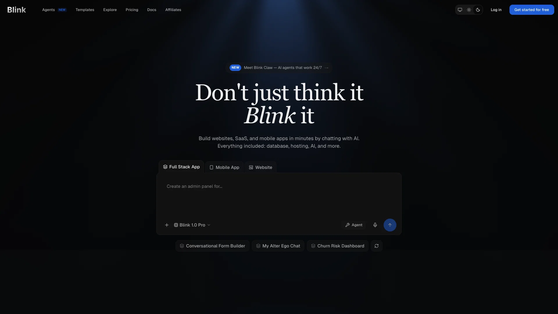 Blink.new screenshot