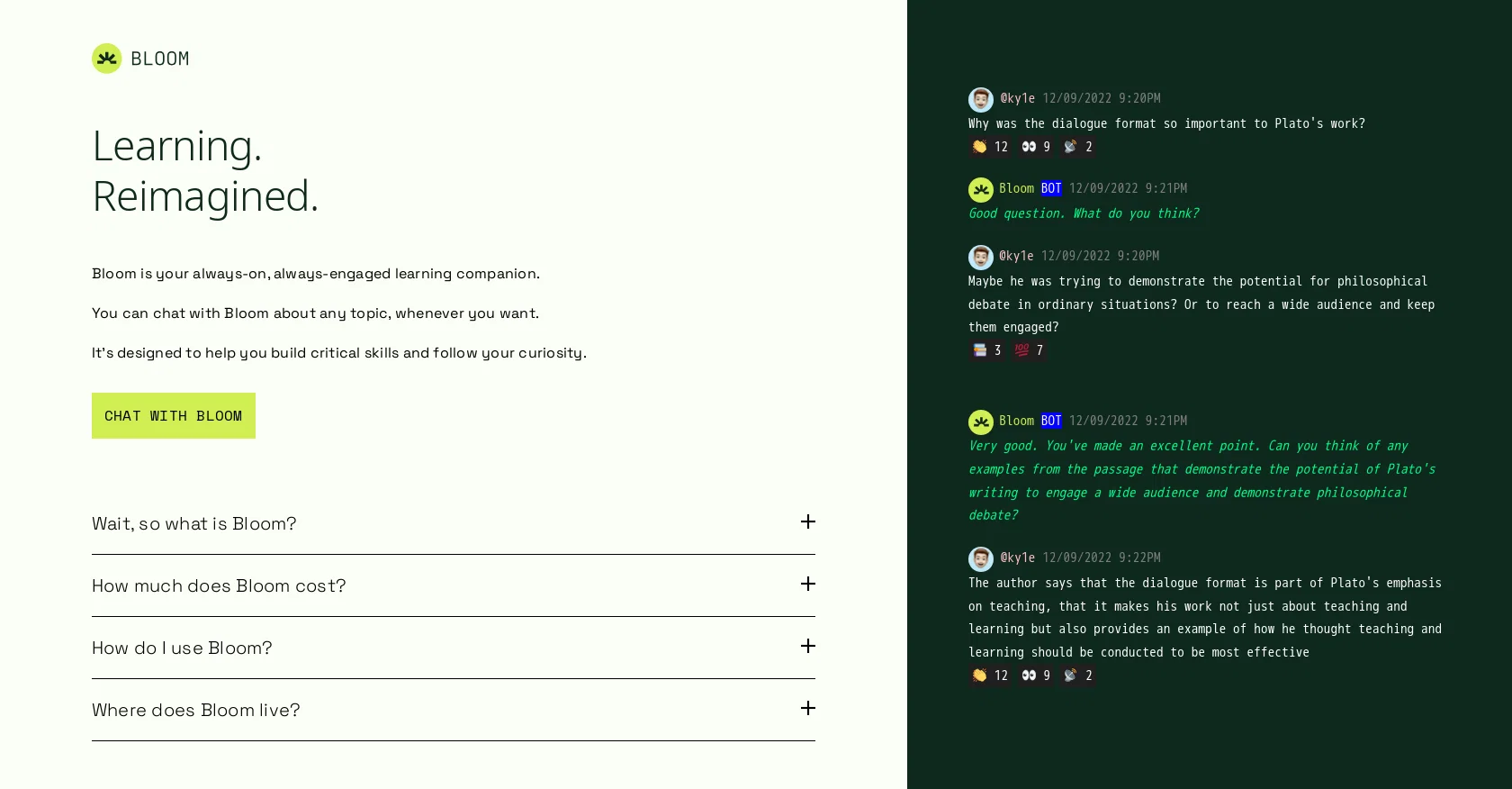 Bloom screenshot