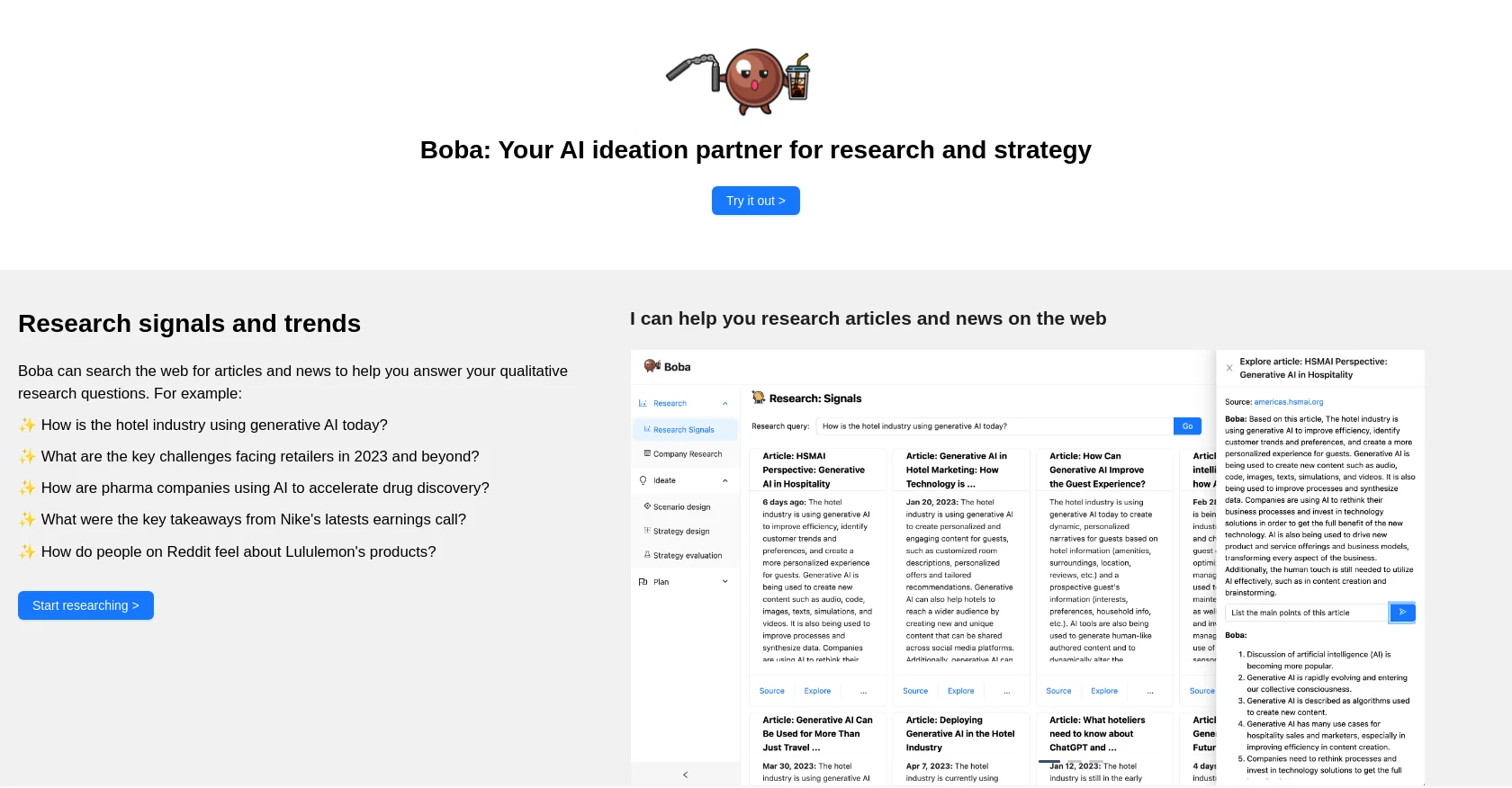 BobaAI screenshot