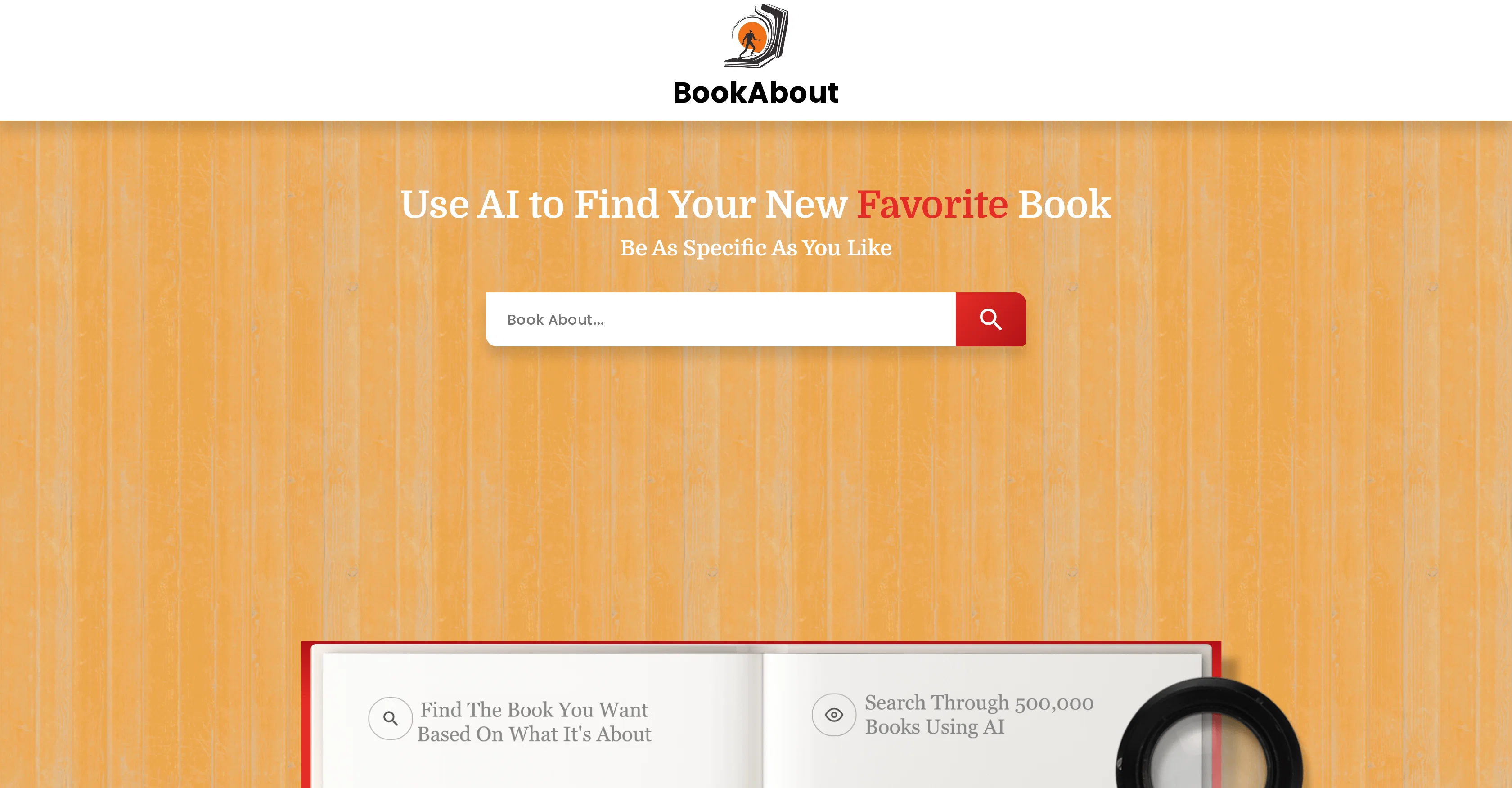 Bookabout screenshot