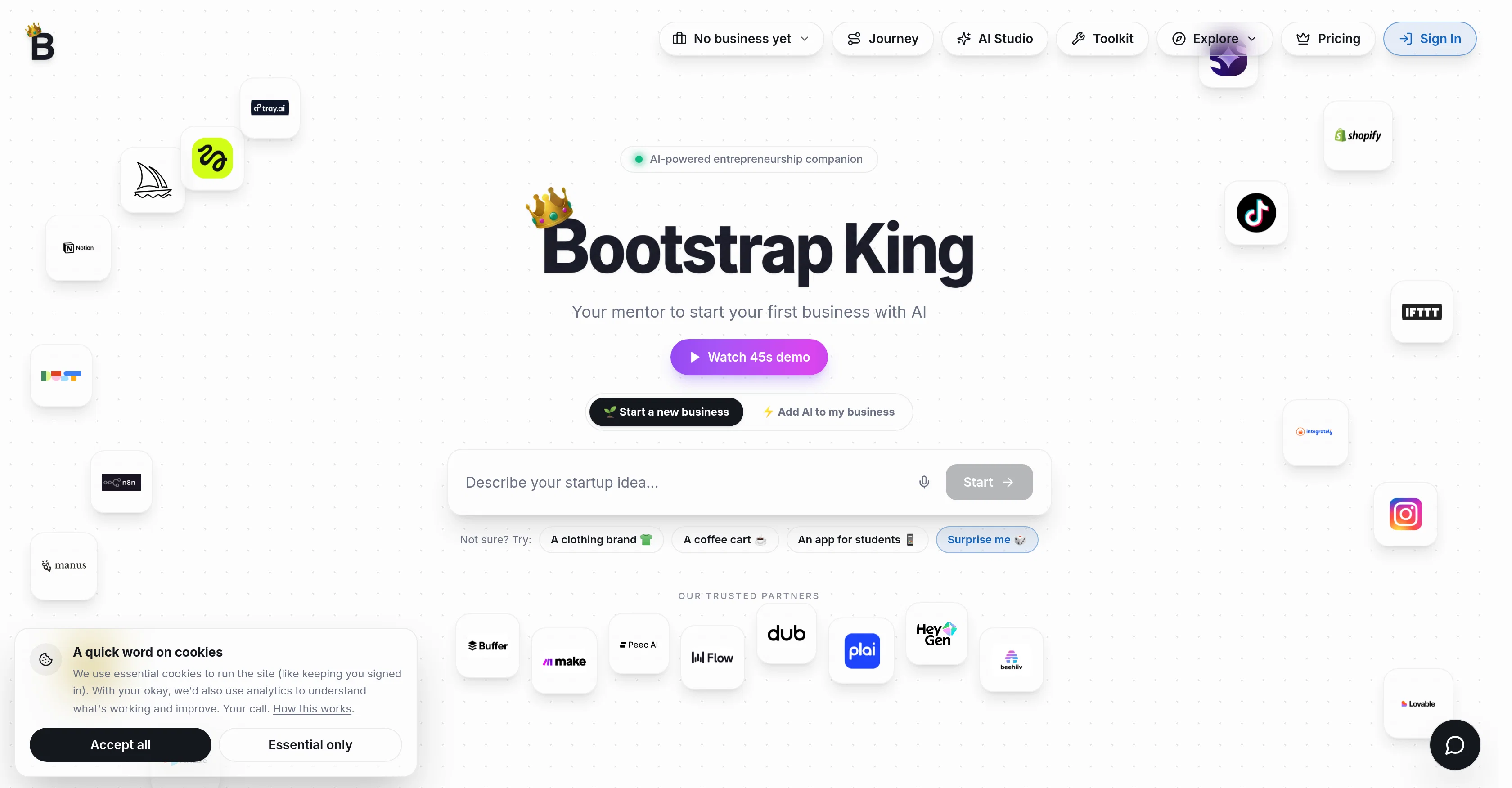 Bootstrap King screenshot