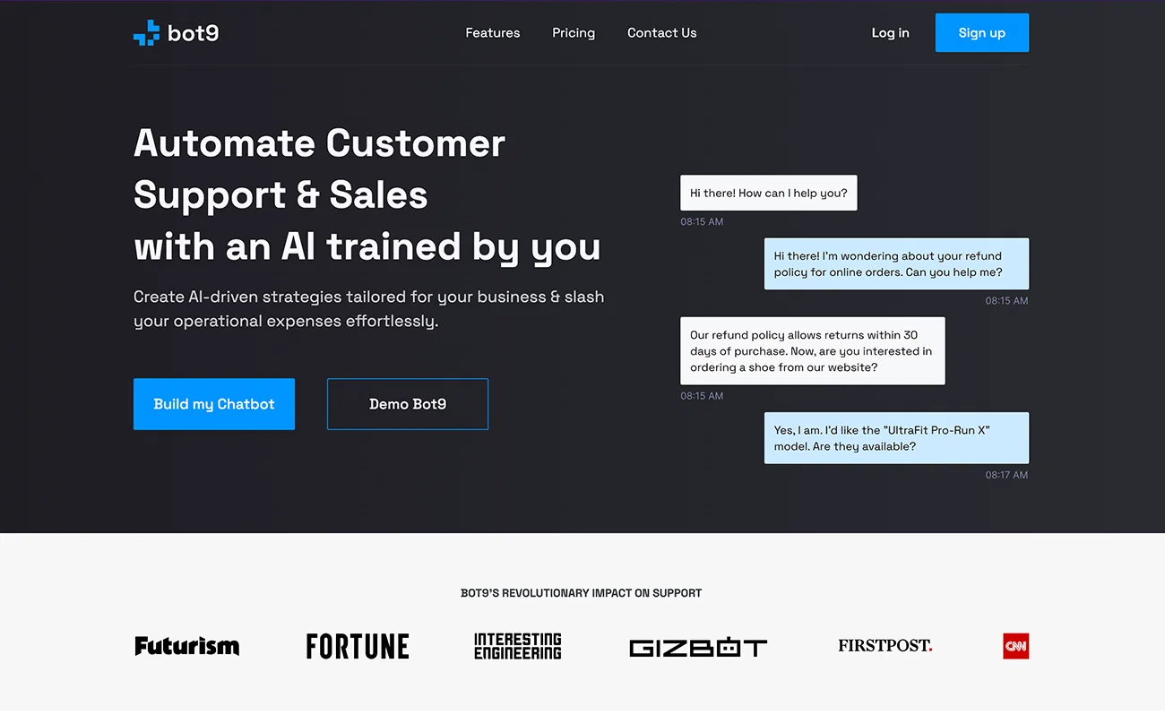Bot9 AI screenshot
