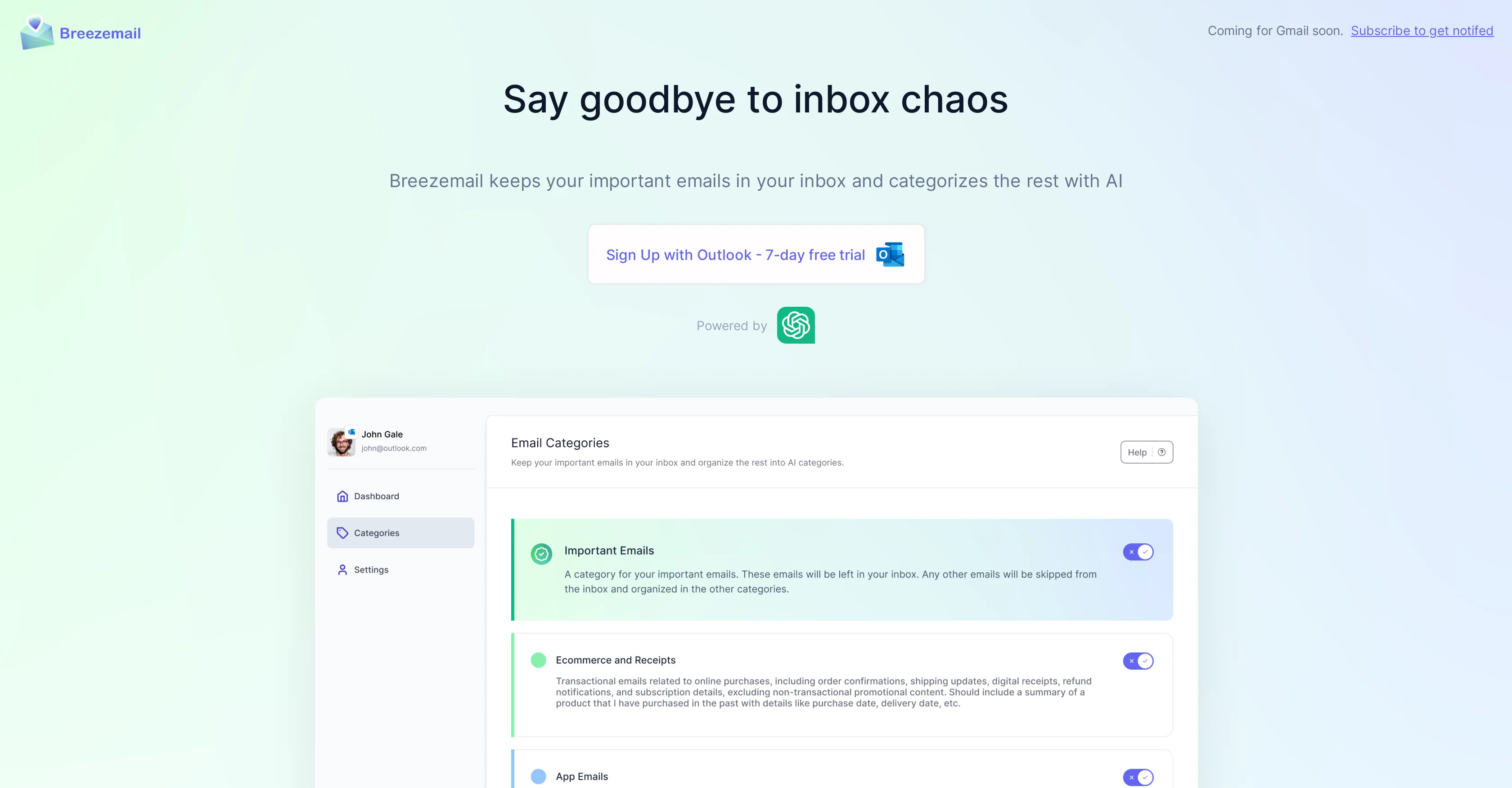 Breezemailv2.0 screenshot