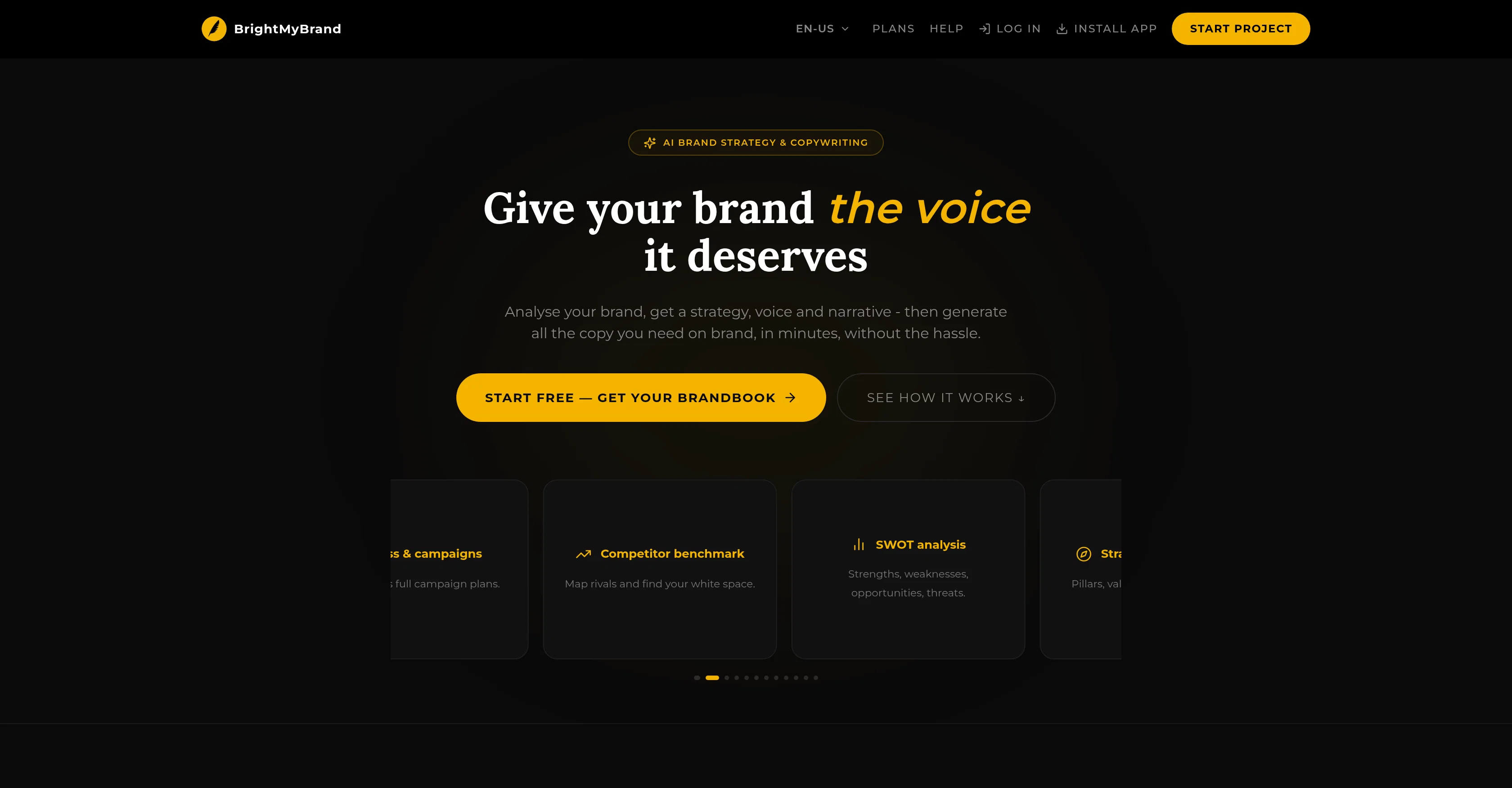 BrightMyBrand screenshot