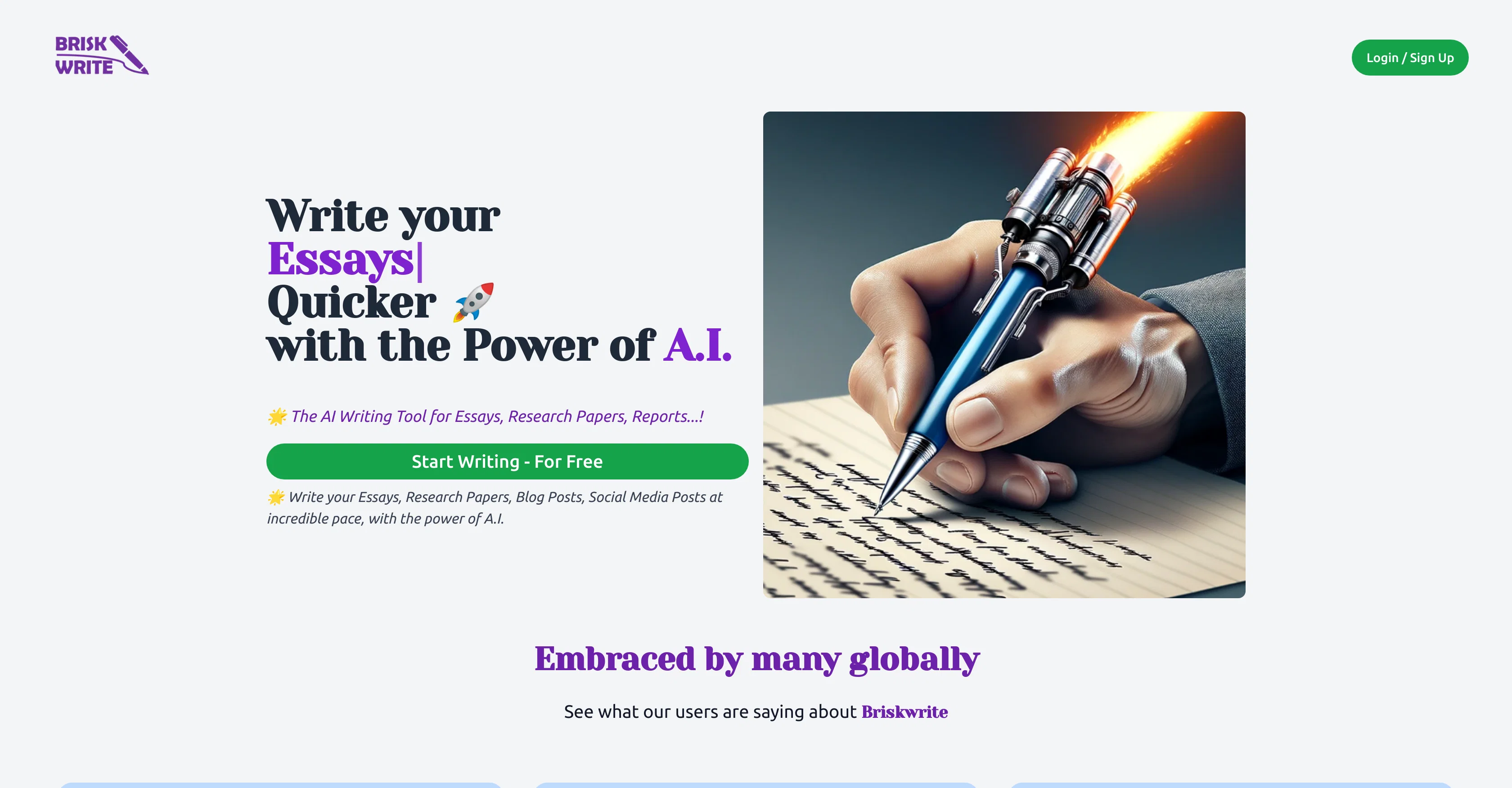 Brisk Write screenshot