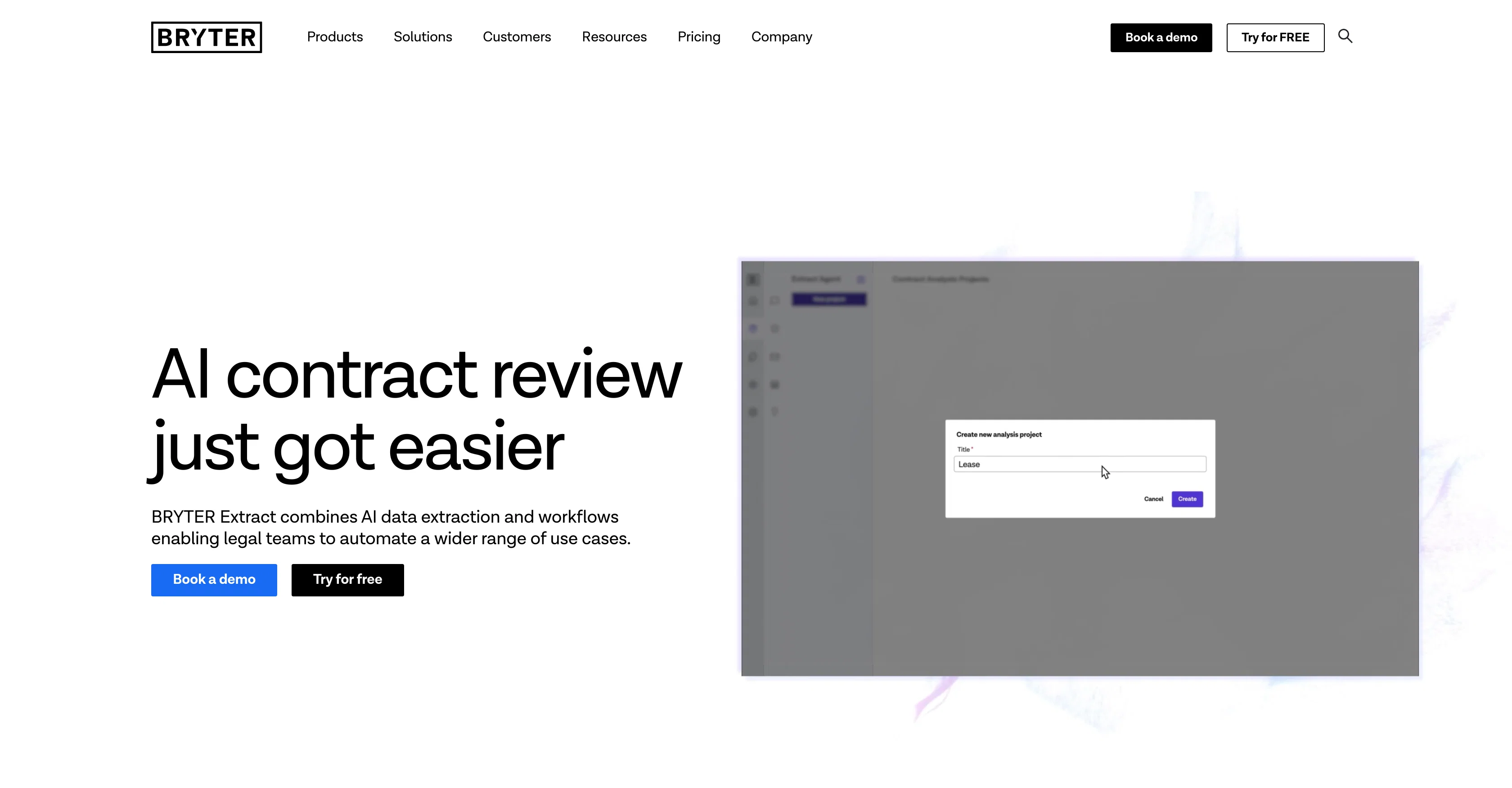 BRYTER Extract screenshot