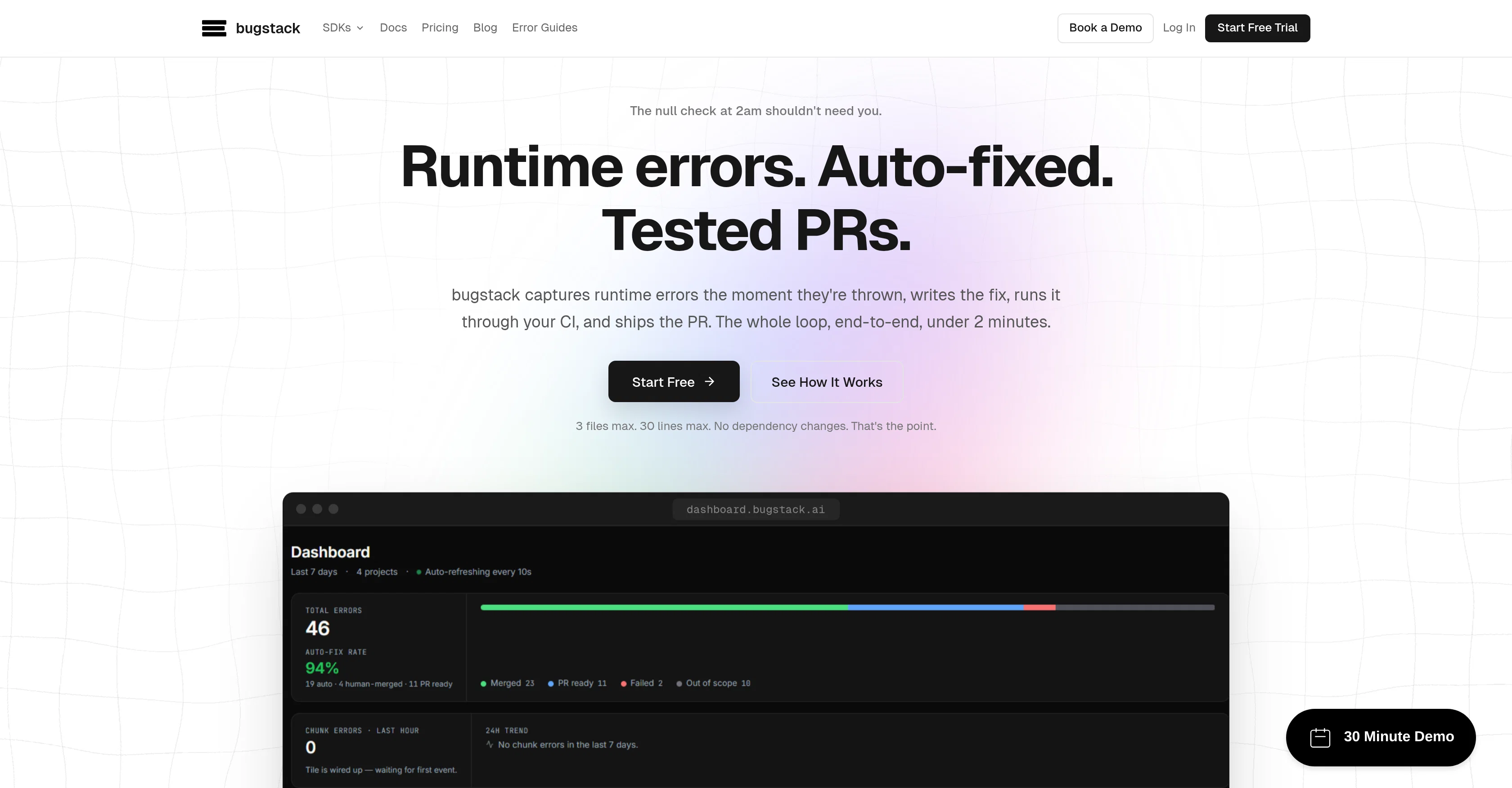 bugstack screenshot
