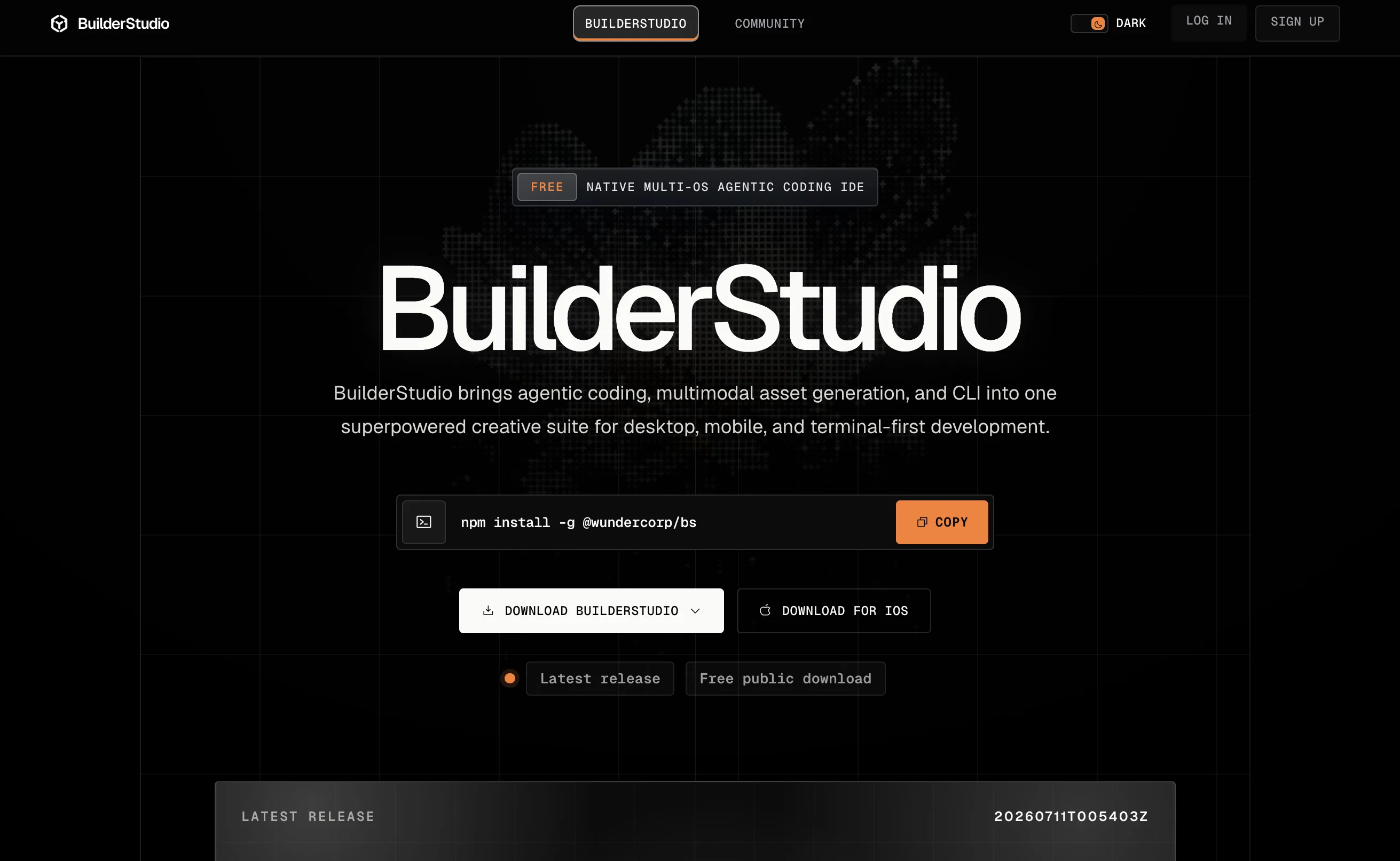 BuilderStudio screenshot