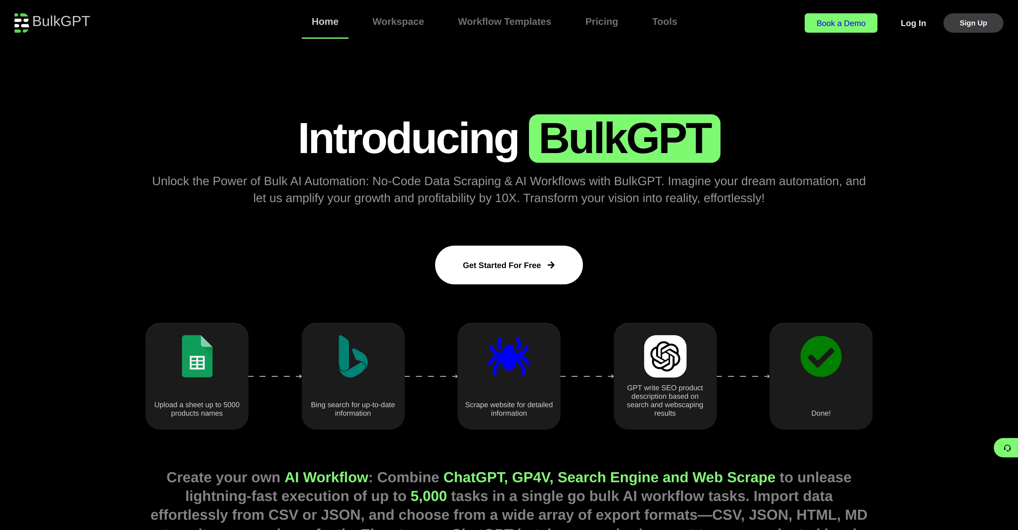 BulkGPT screenshot