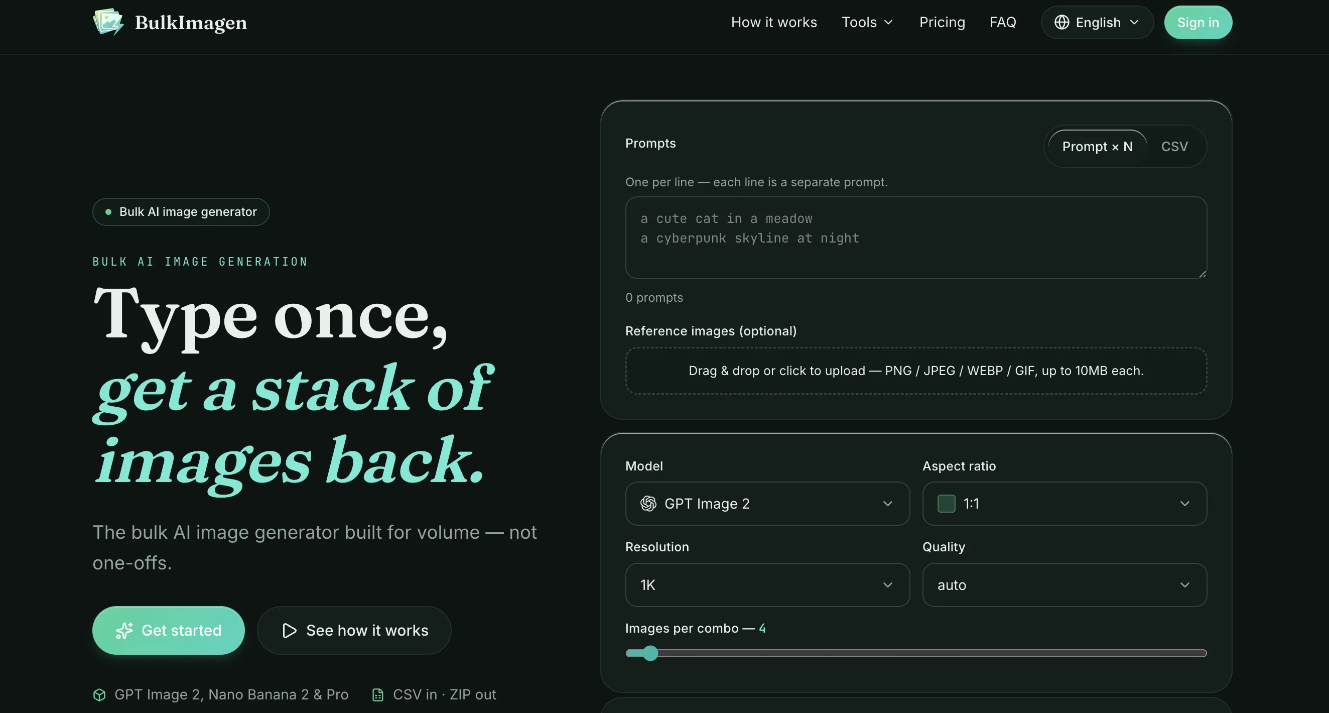 BulkImagen screenshot