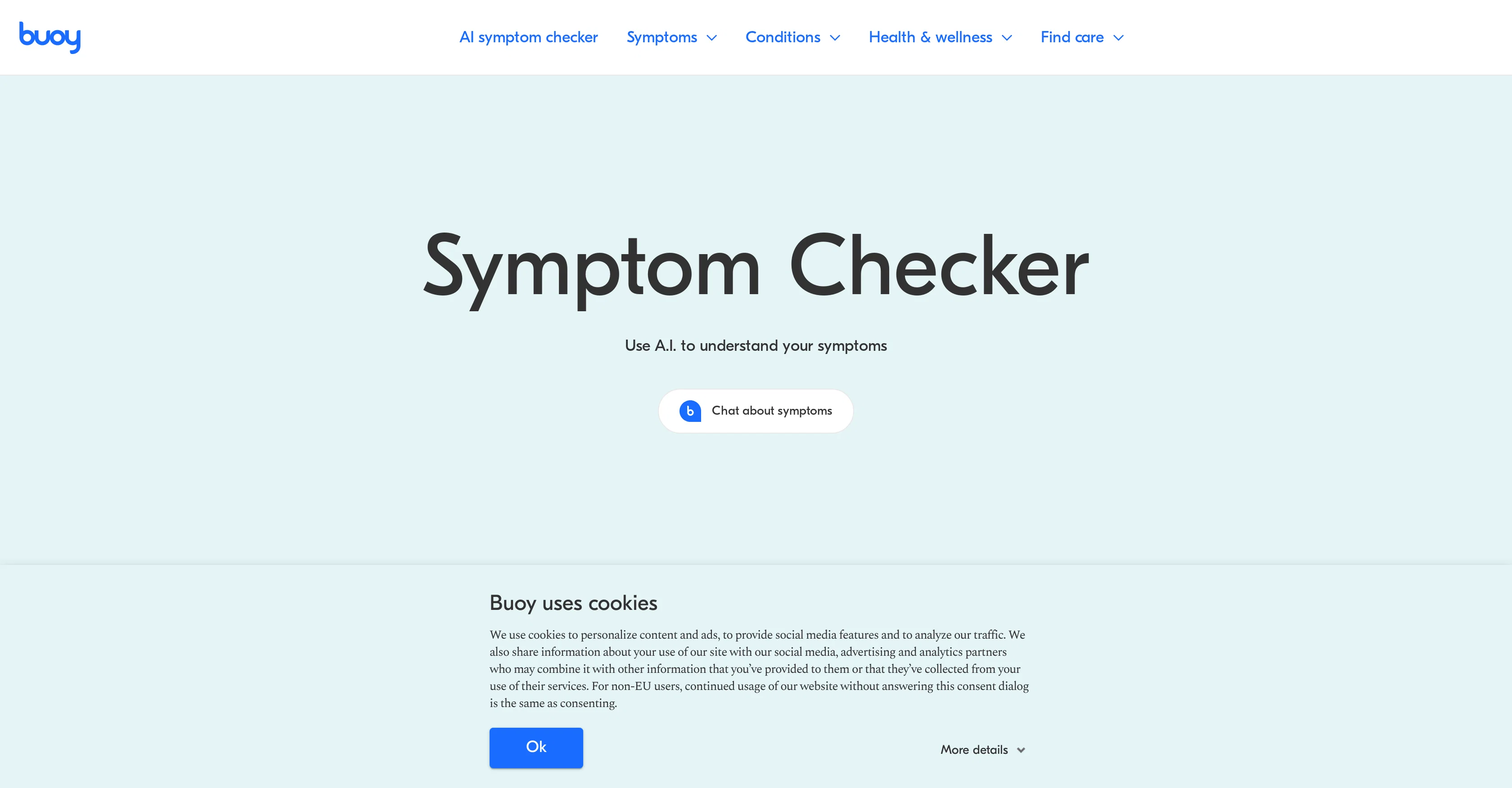 Buoy Symptom Checker screenshot