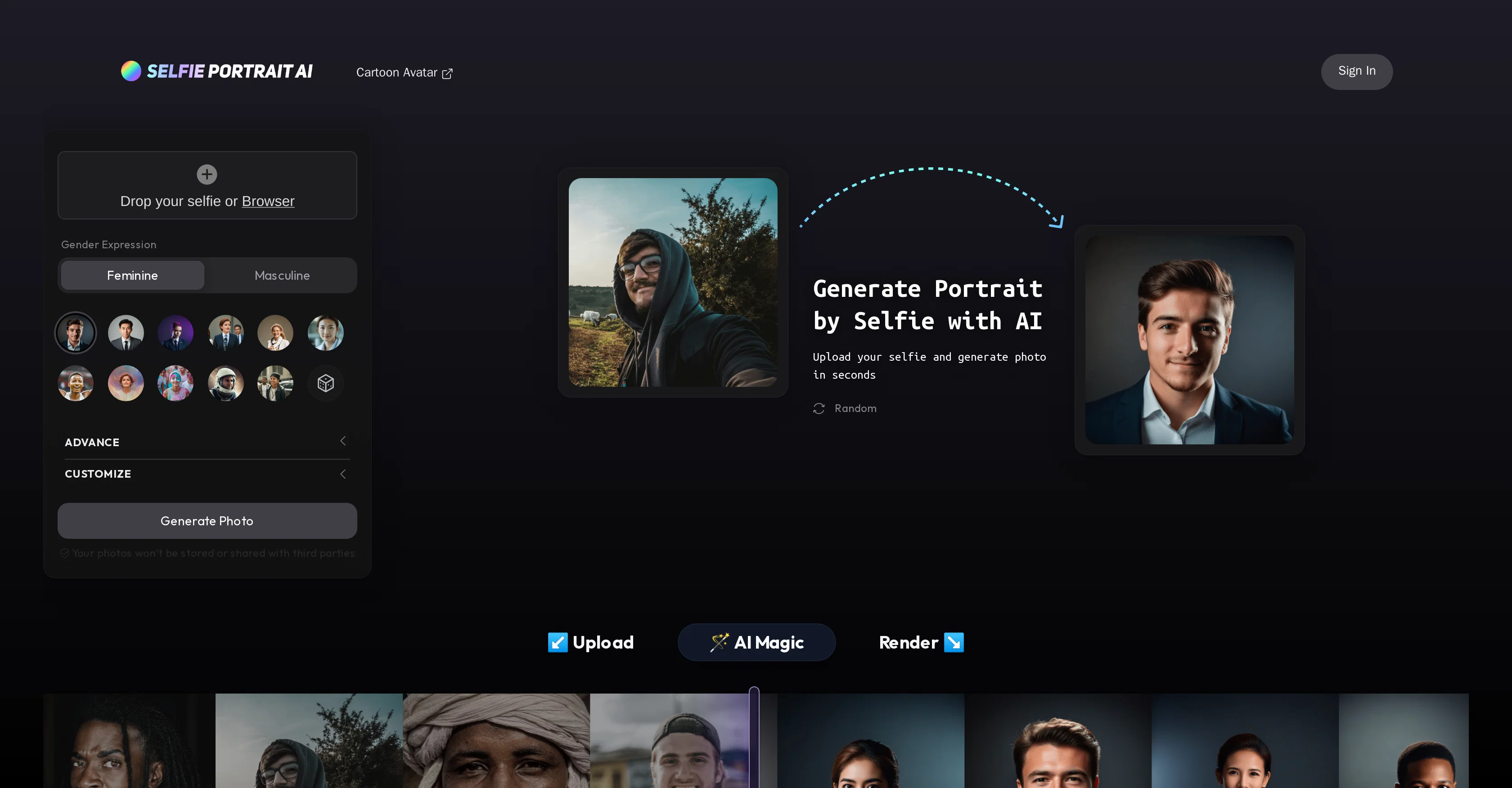 Business Portrait AI screenshot