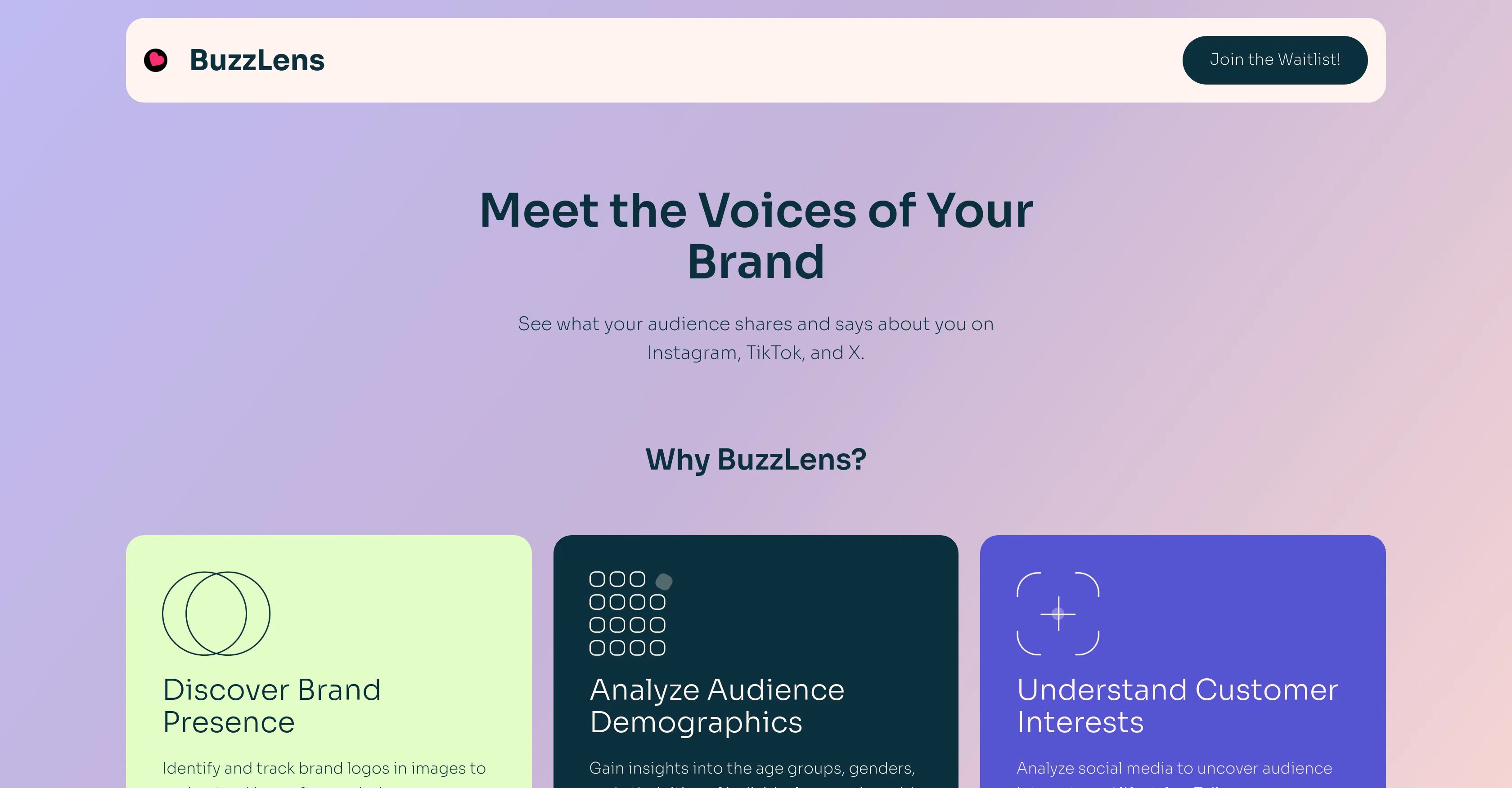 BuzzLens screenshot