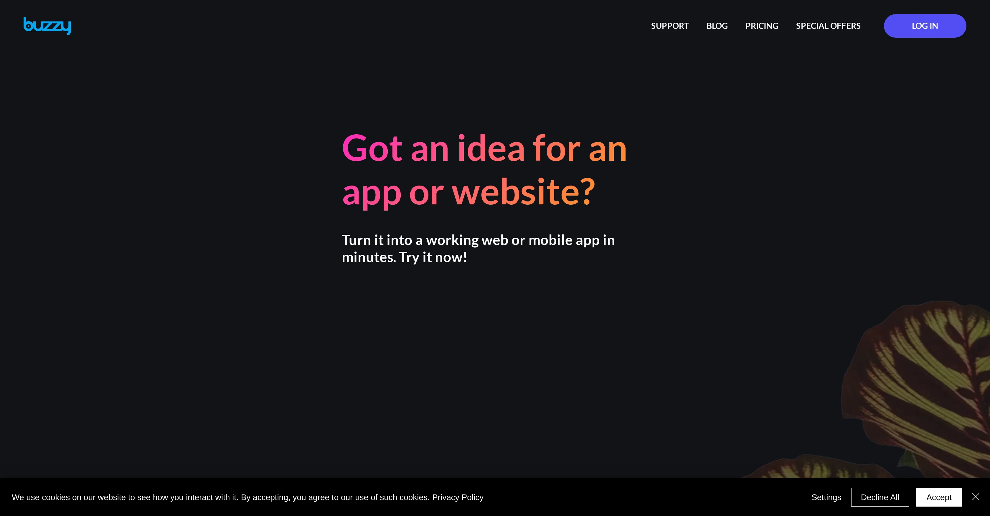 Buzzy screenshot