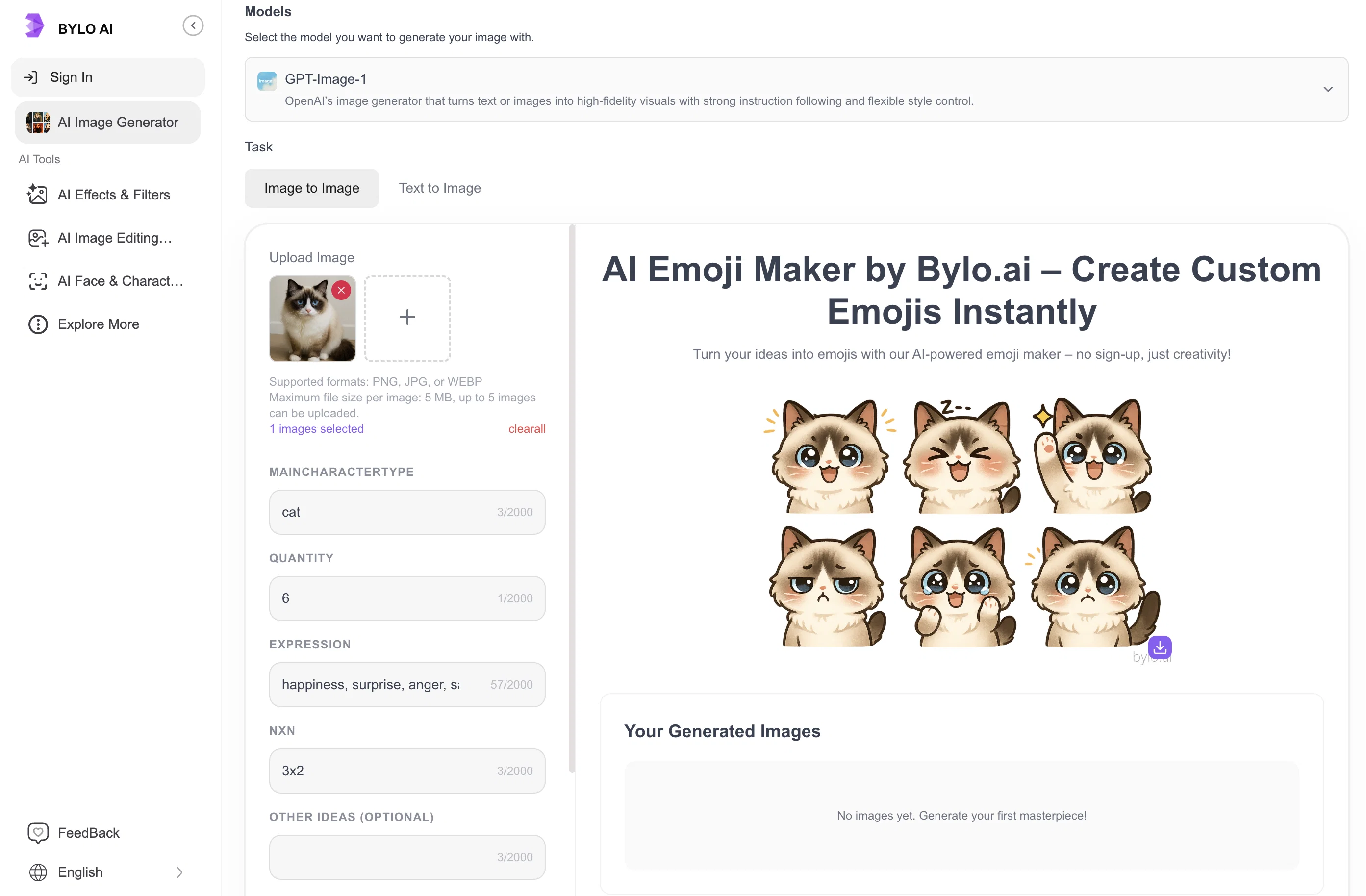 Bylo screenshot