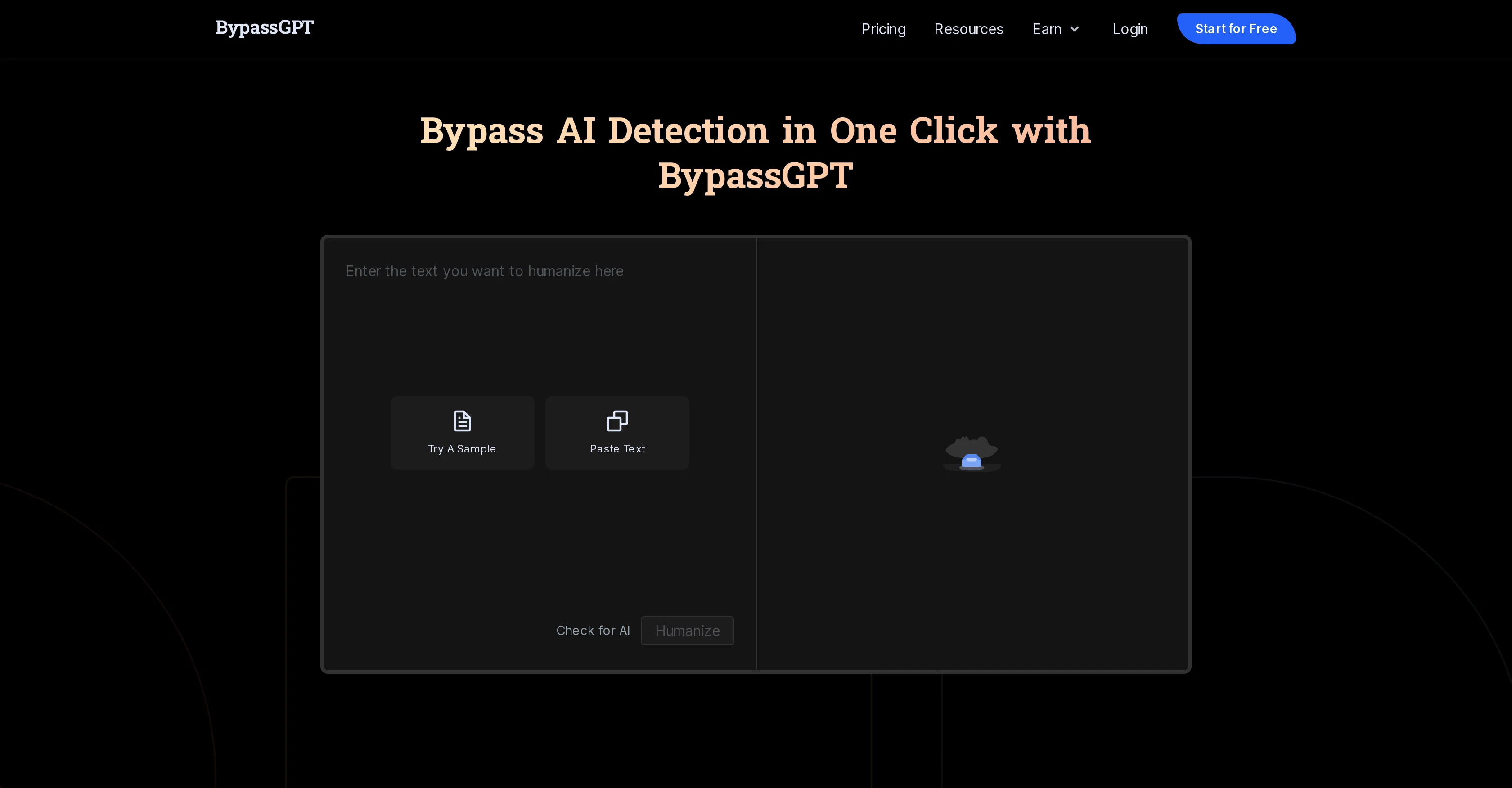 BypassGPT screenshot