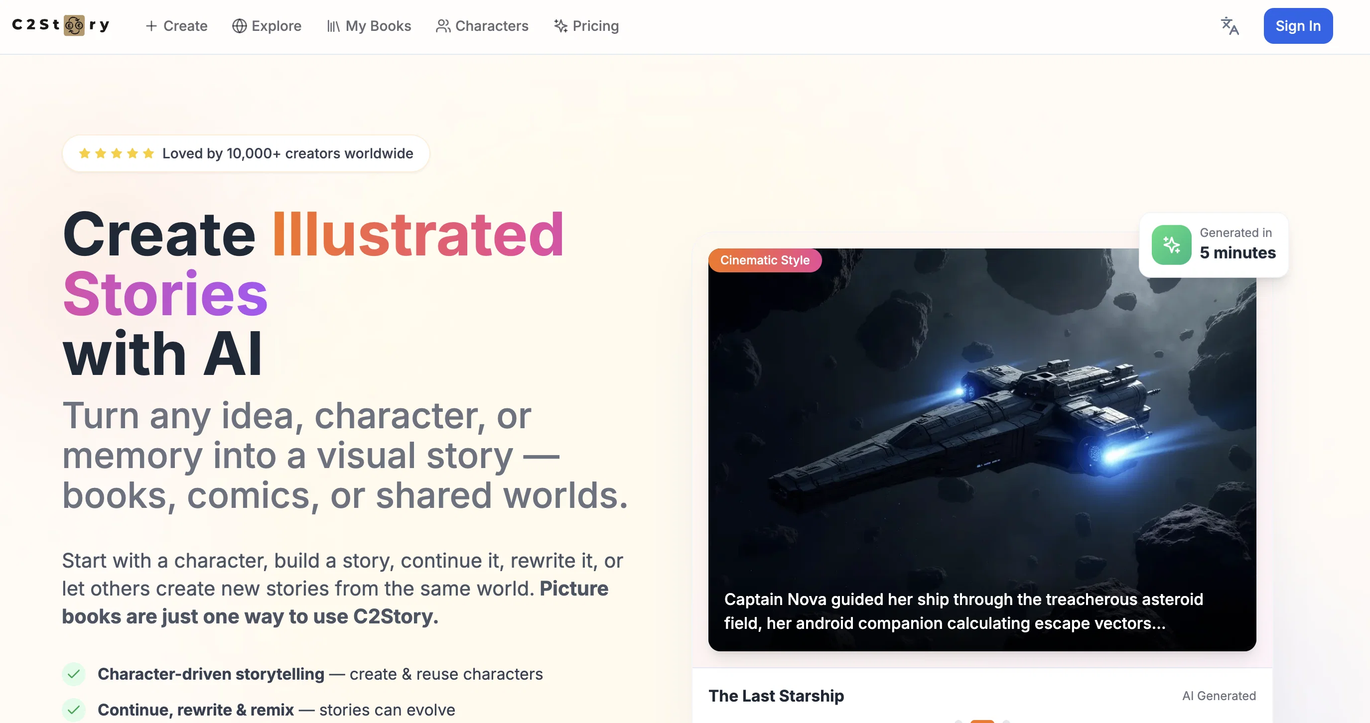 C2Story screenshot
