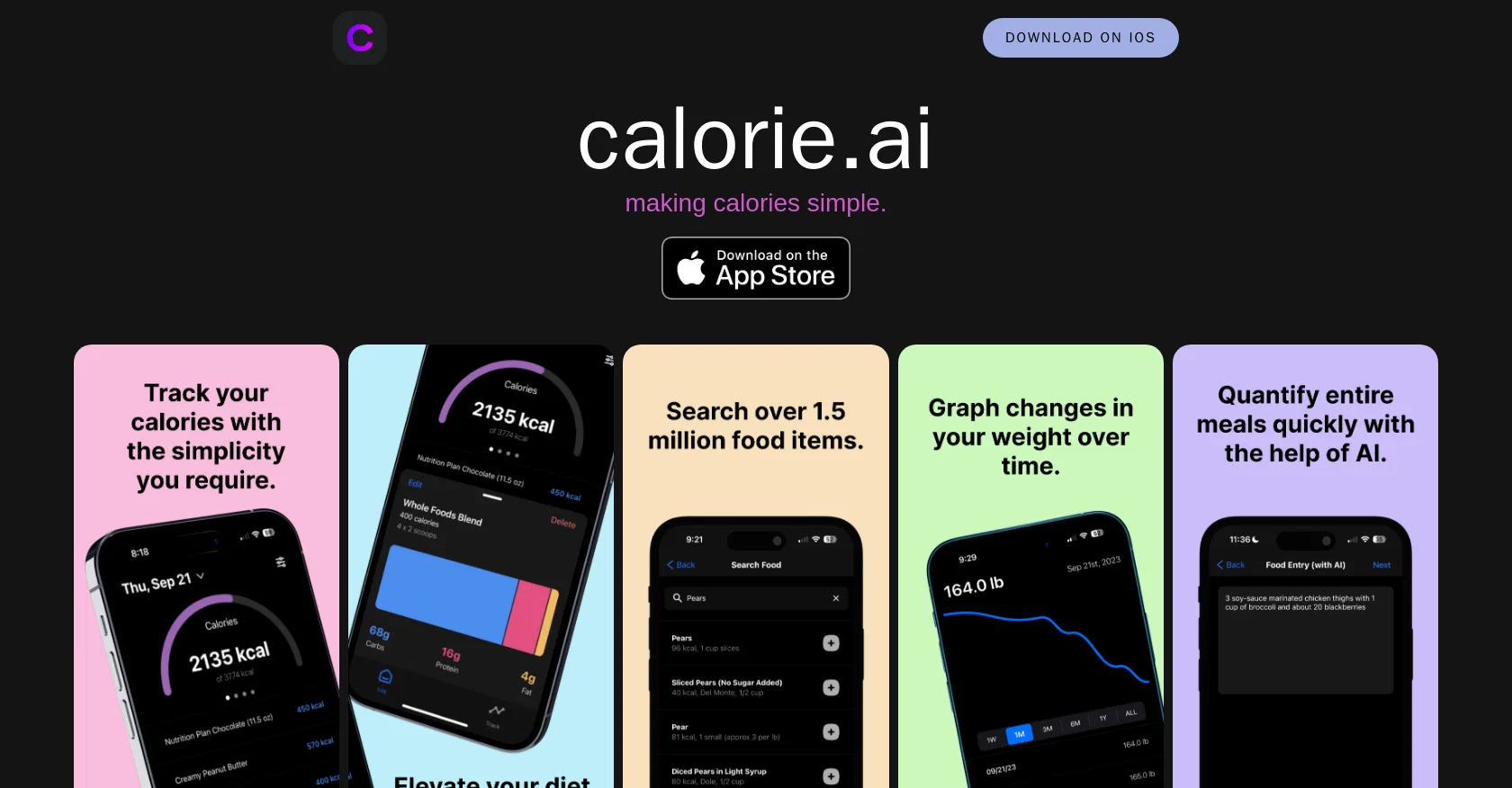 CalorieAI screenshot